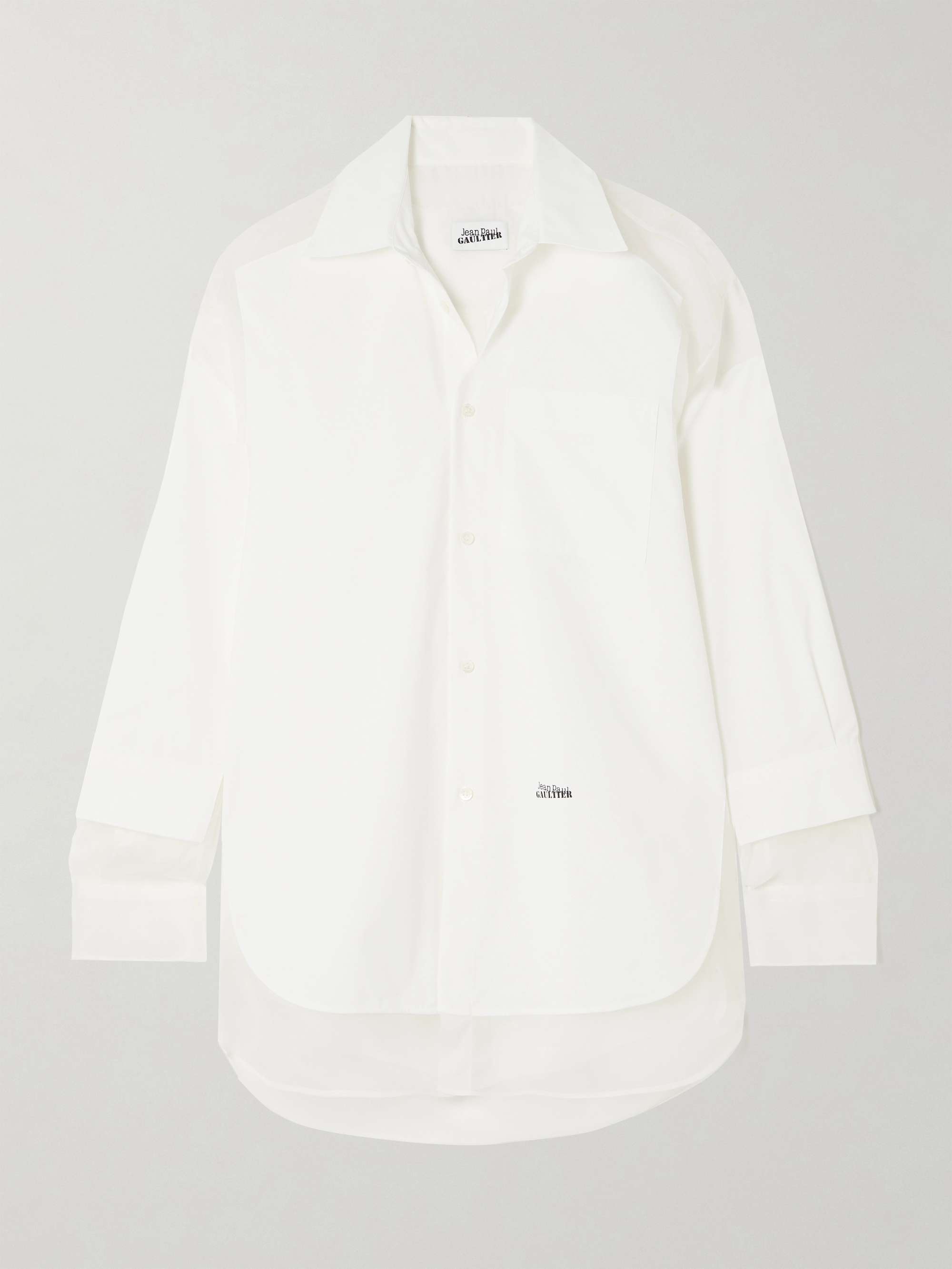 Petit Grand Oversized layered silk and tulle shirt view