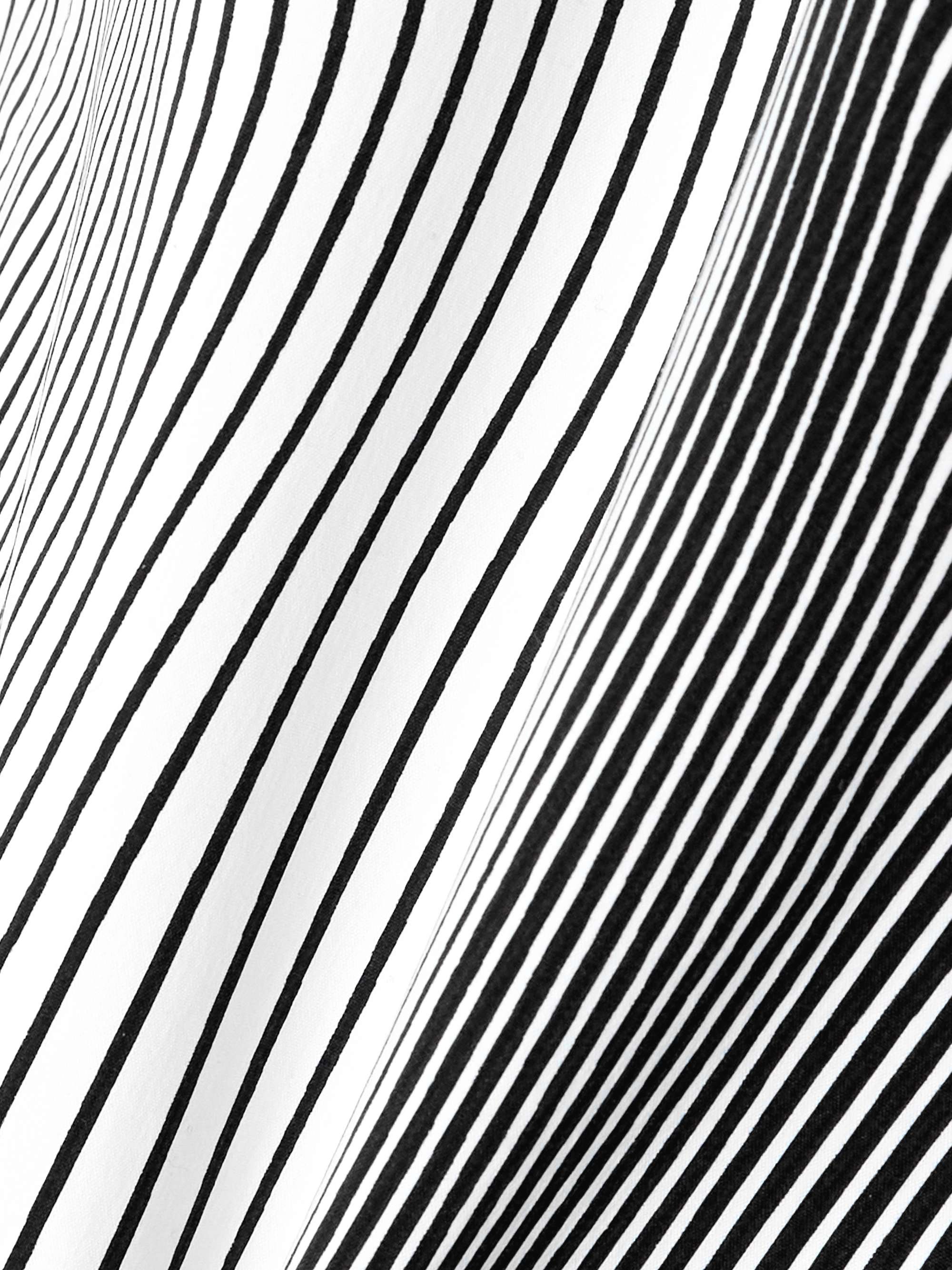 Striped poplin and silk-organza shirt view