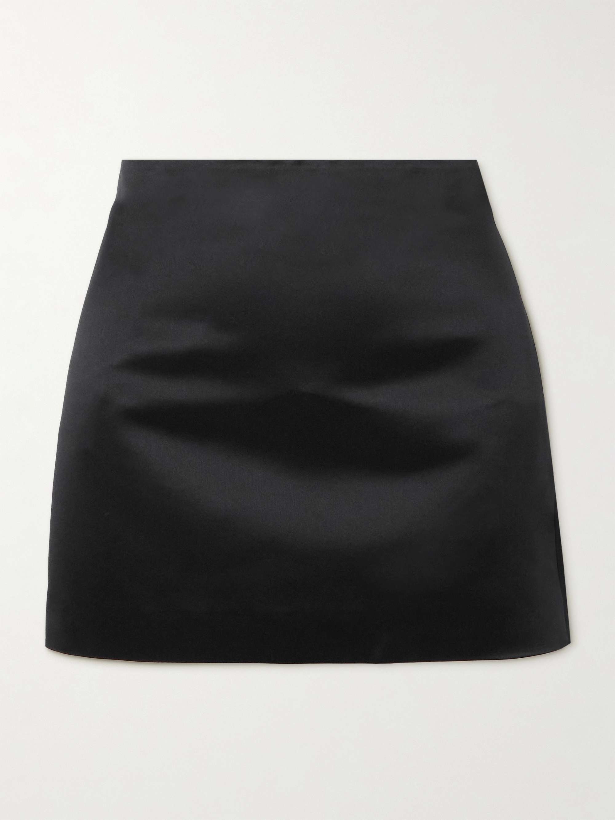 Silk-satin mini skirt view