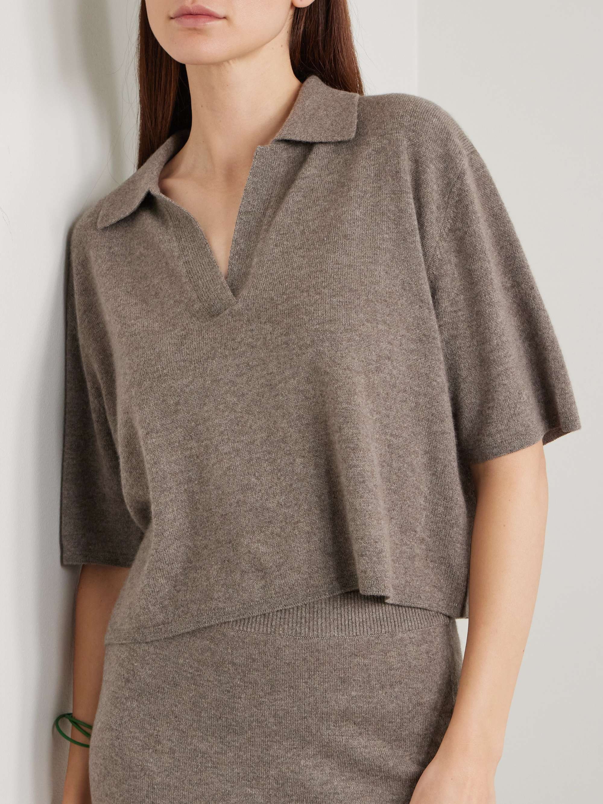 Neela cashmere polo shirt view