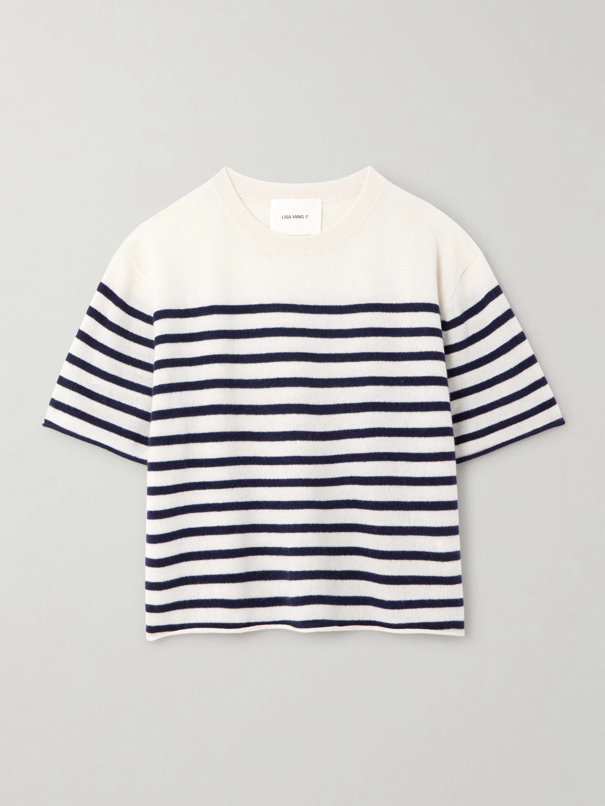 Cila striped cashmere T-shirt view