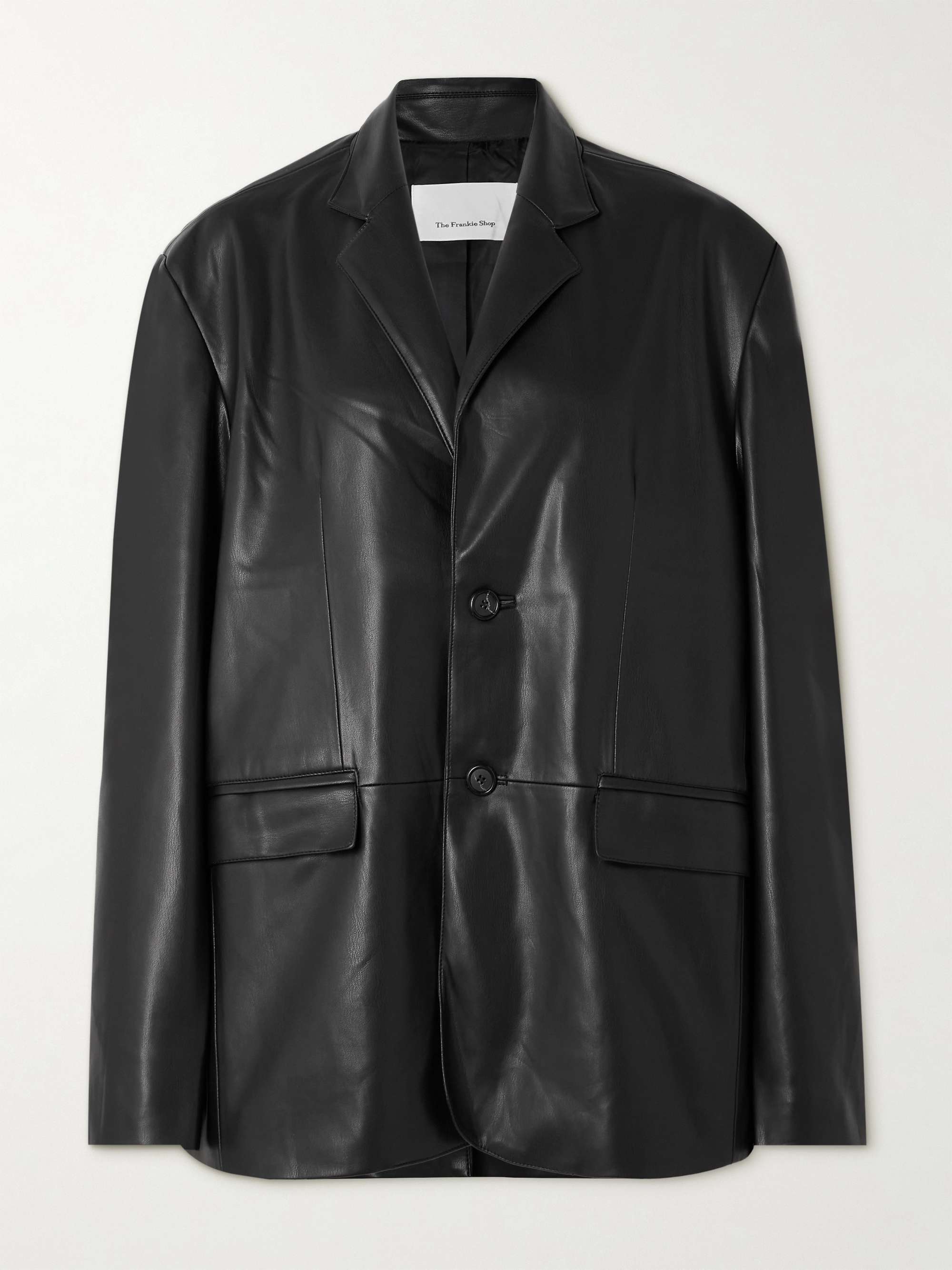Olympia faux leather blazer view