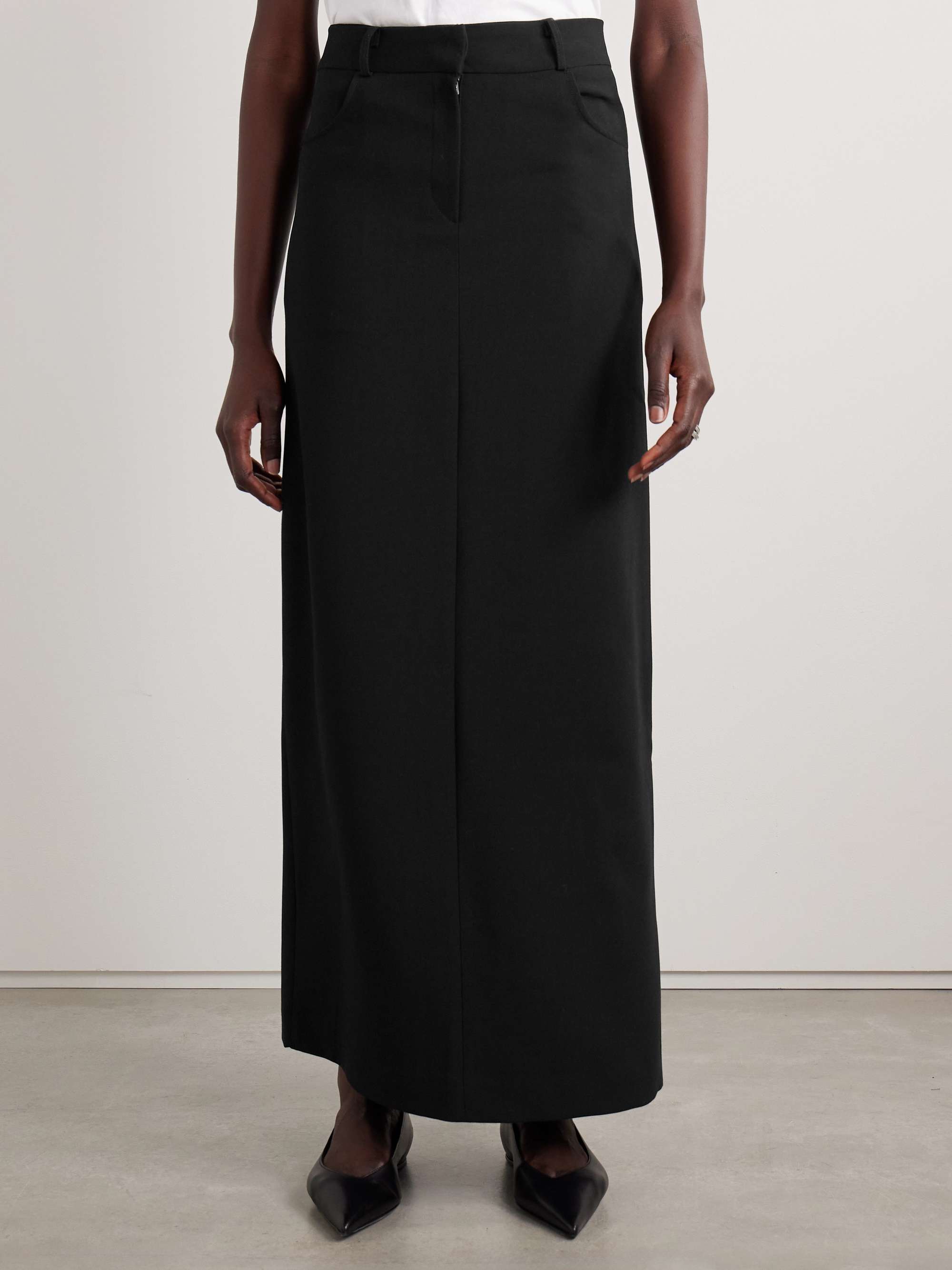 Malvo crepe maxi skirt view