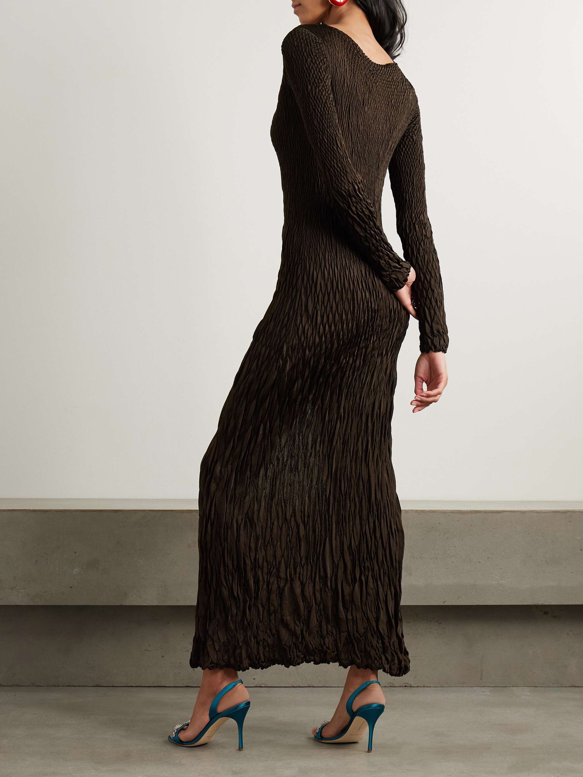 Meteora textured stretch-jersey maxi dress view