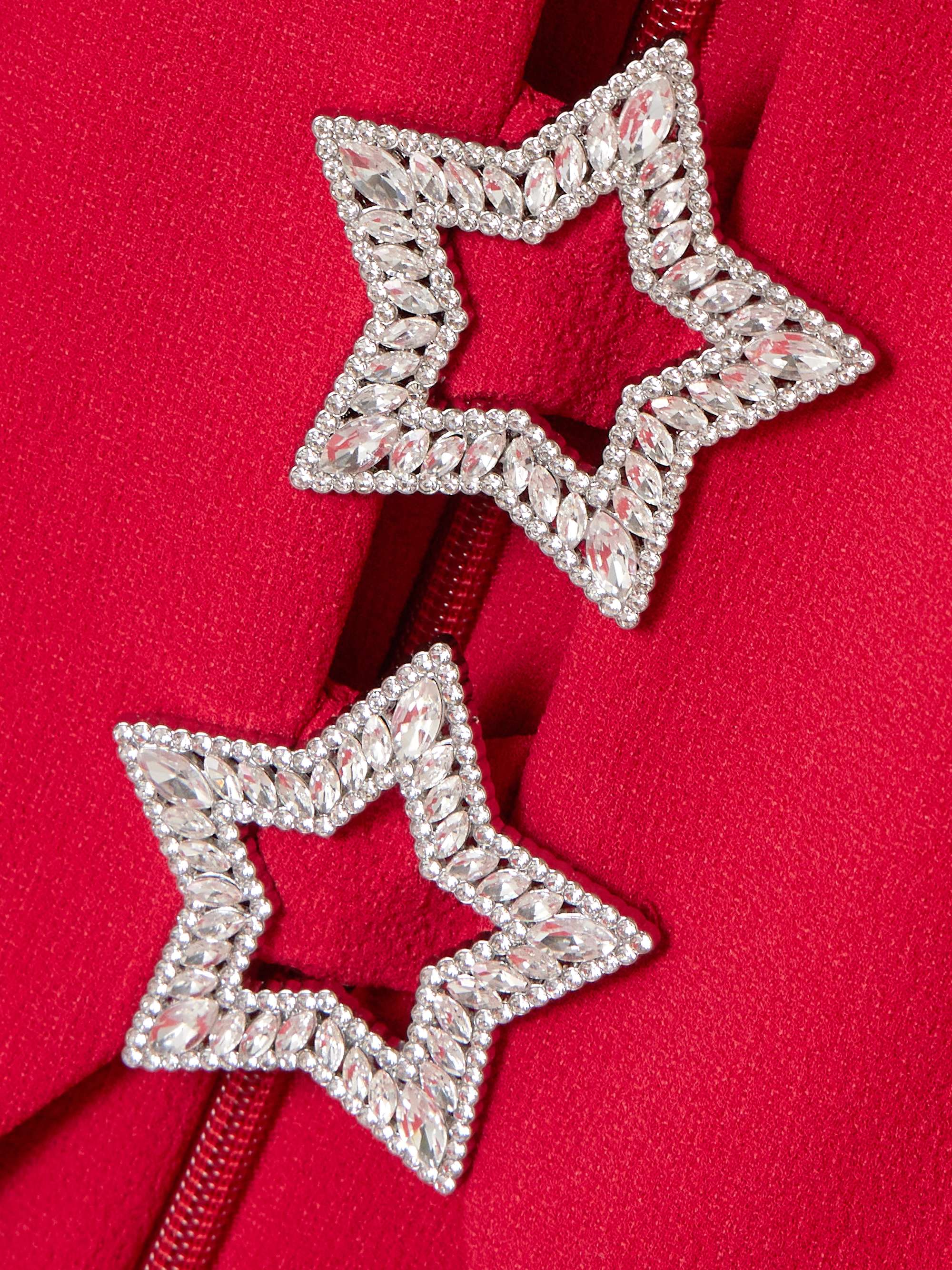 Akari cutout crystal-embellished cady mini dress view
