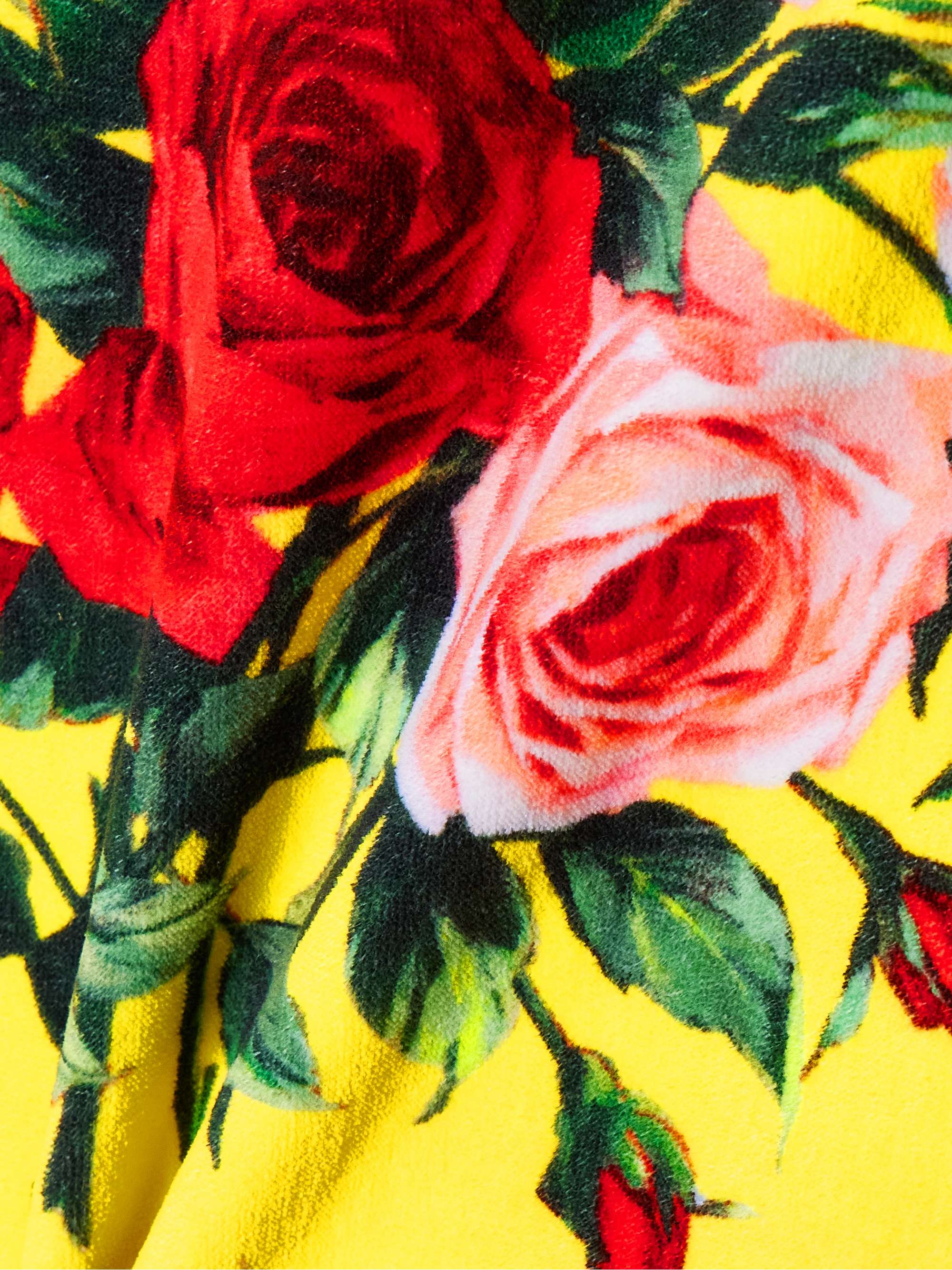 Floral-print cotton-terry towel view