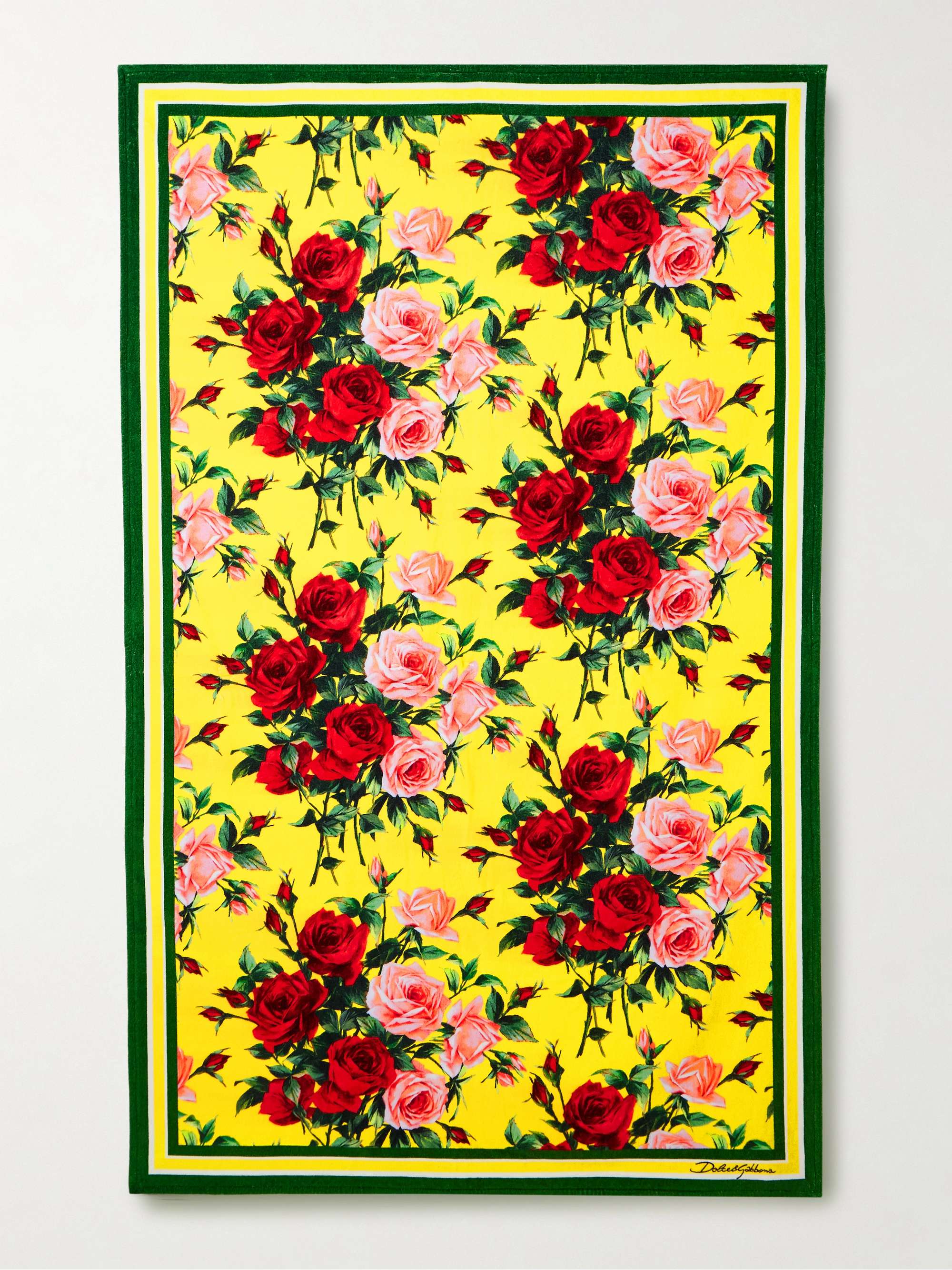 Floral-print cotton-terry towel view