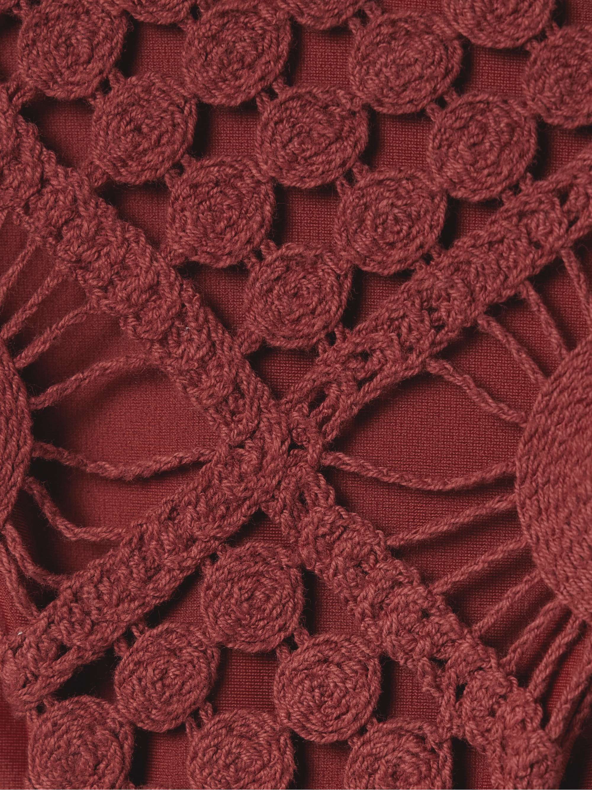 Sun crocheted cotton triangle bikini view