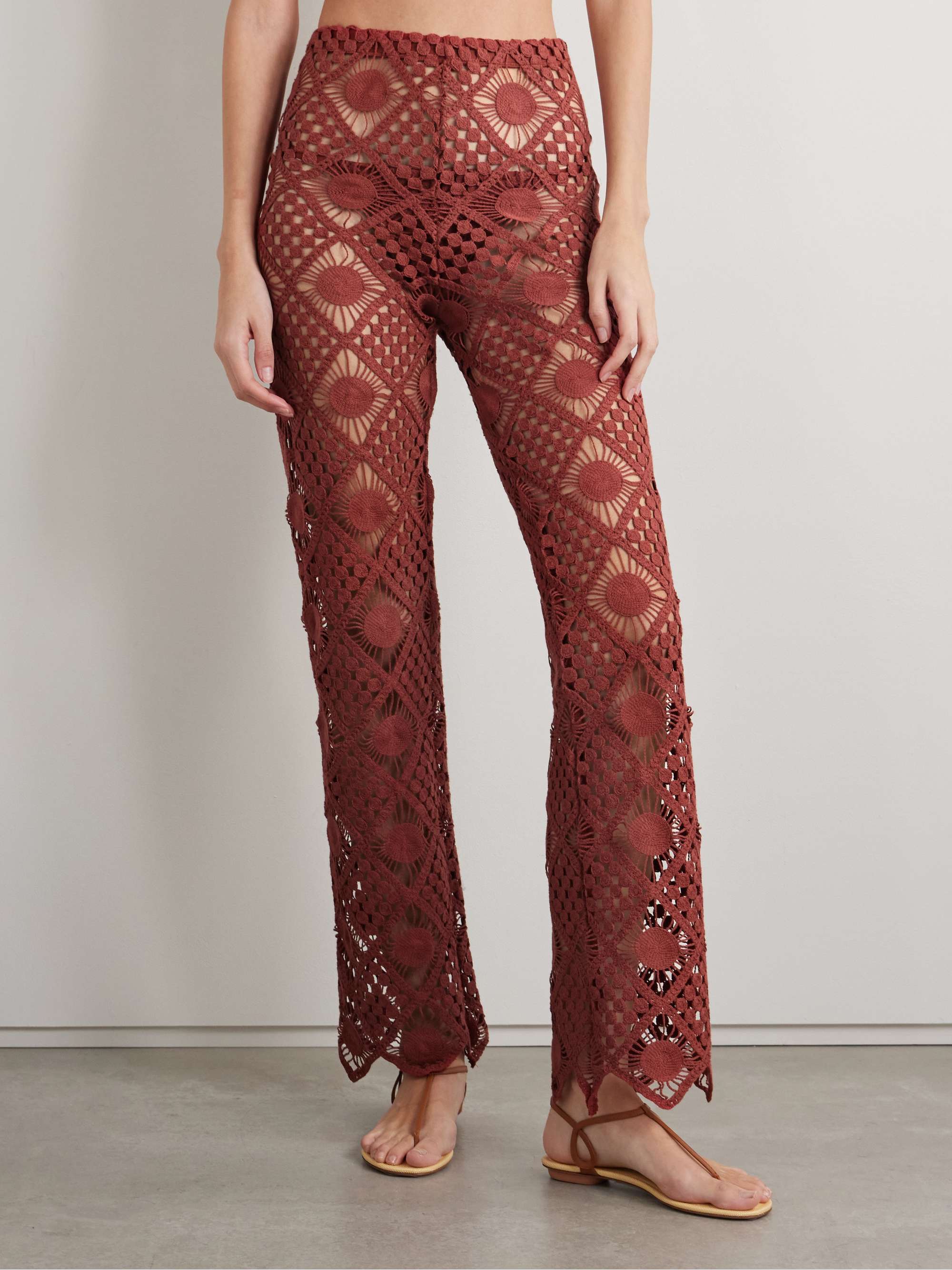 Playa crocheted cotton pants view