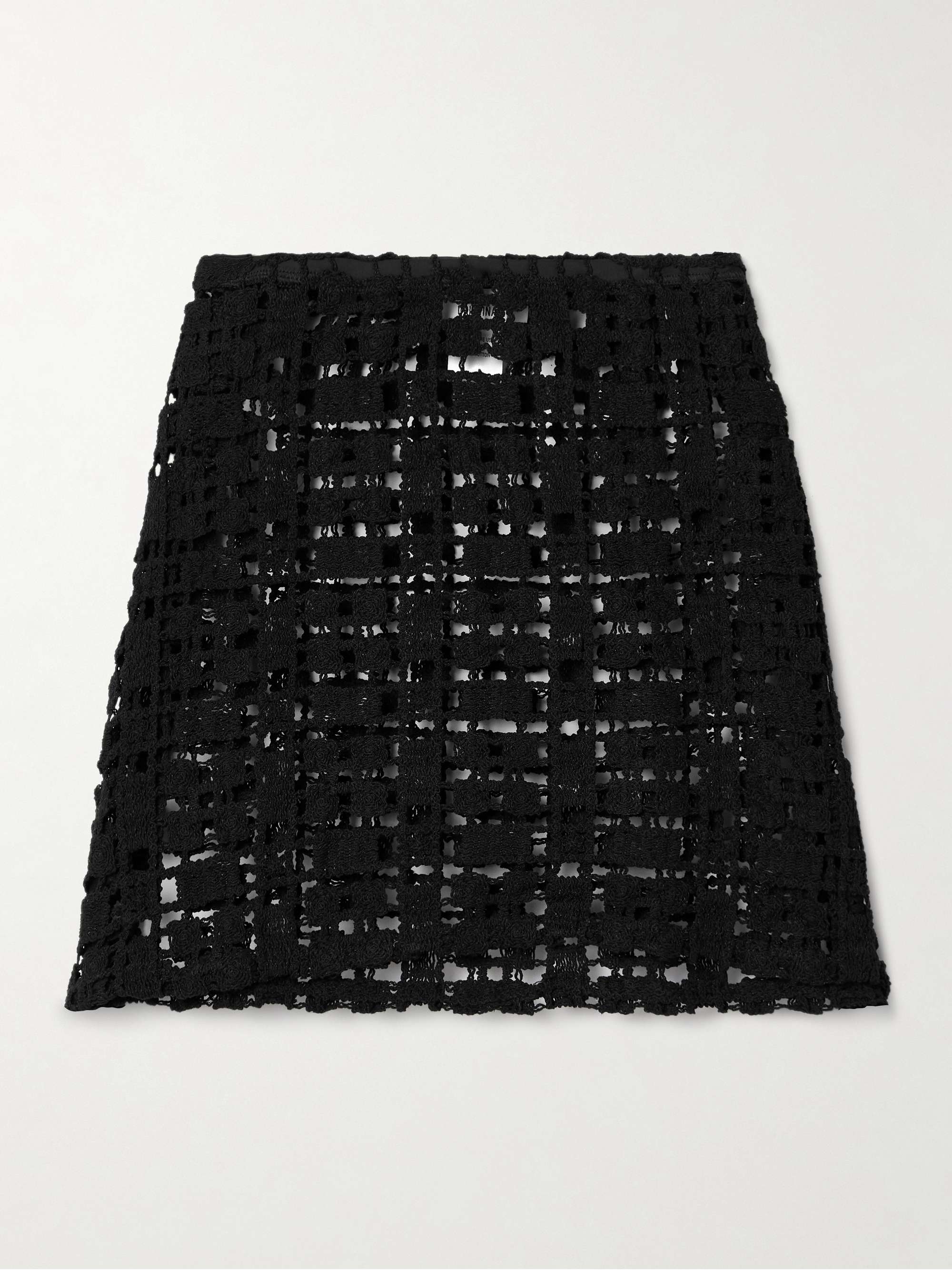 Sun crocheted cotton mini skirt view