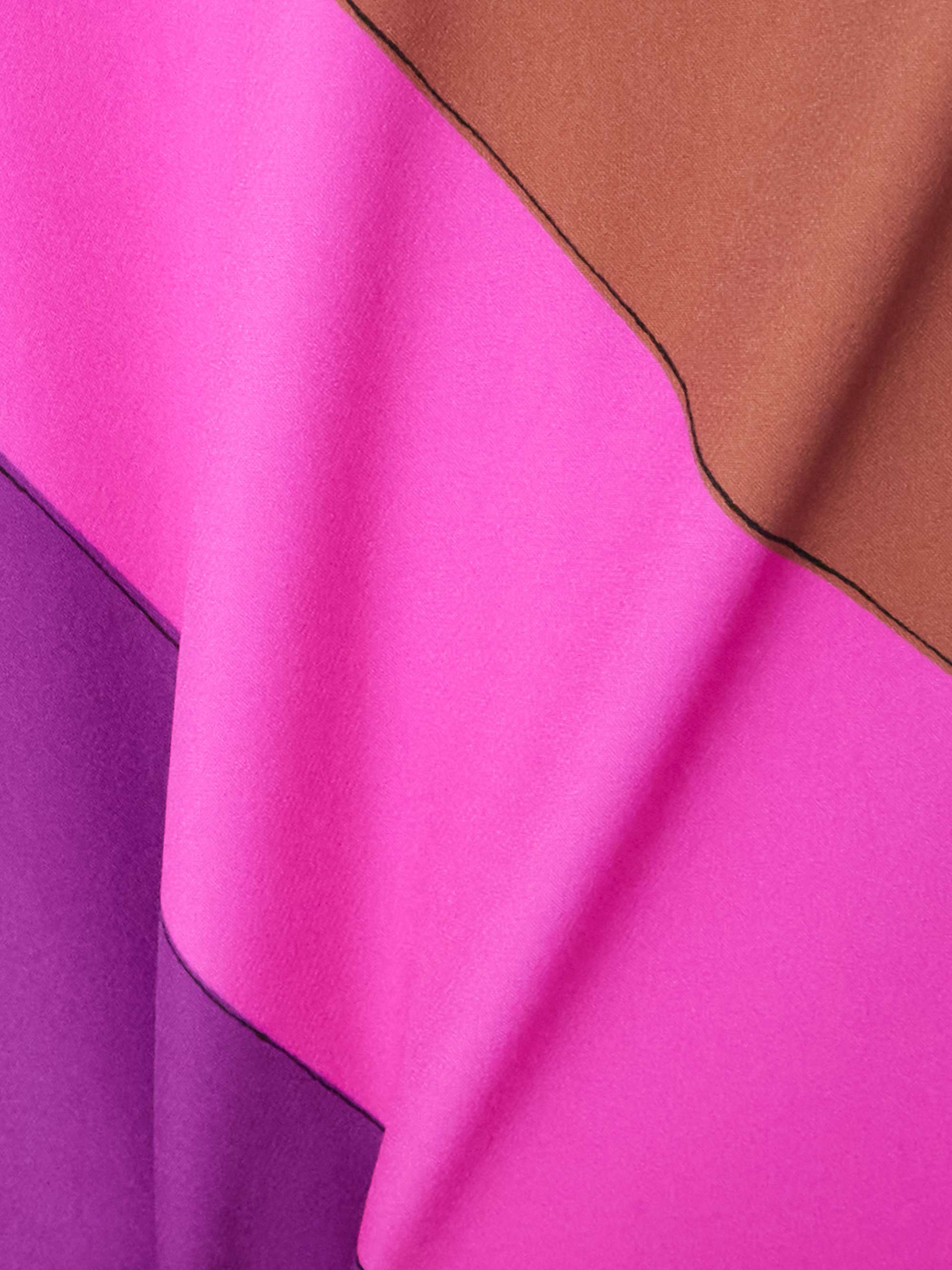 Iride printed stretch-scuba maxi skirt view