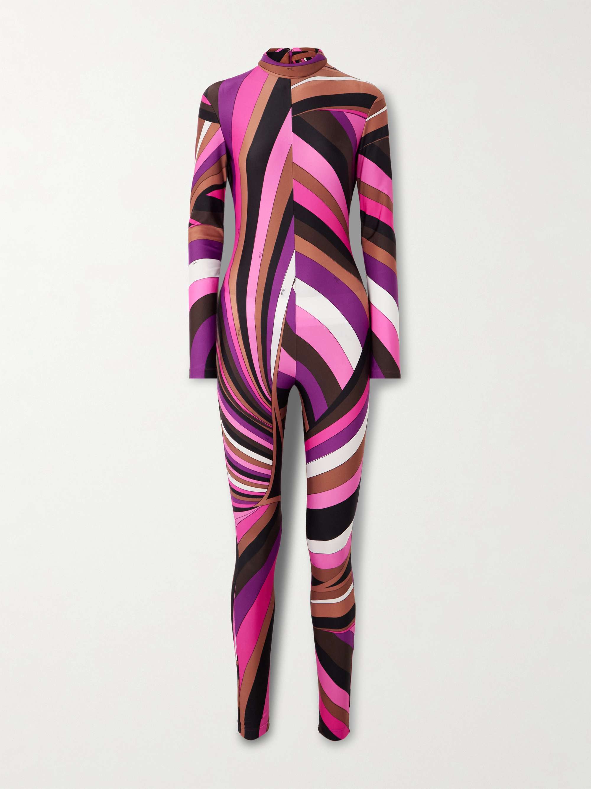 Printed stretch-jersey jumpsuit view