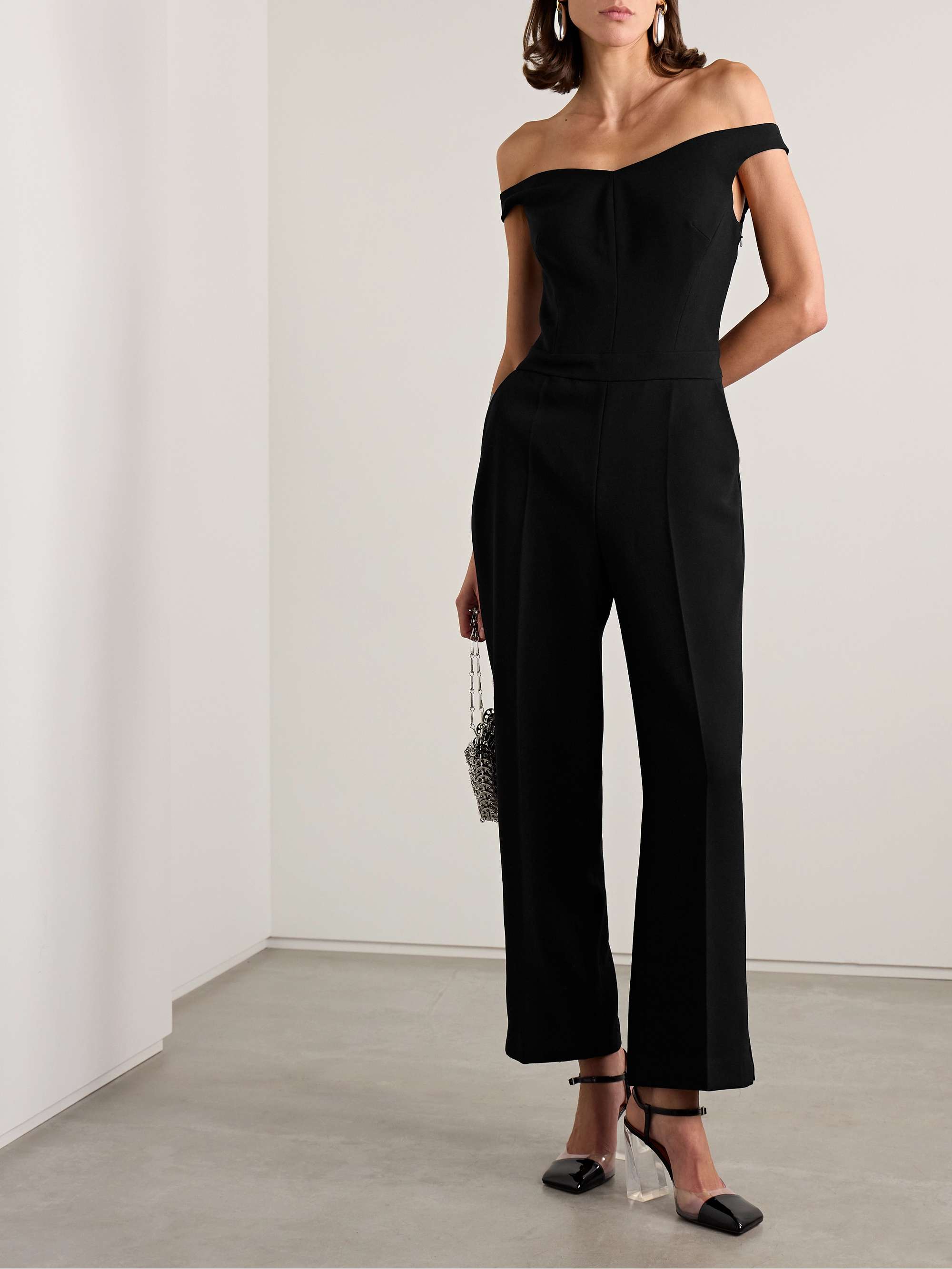 Rhodes paneled crepe jumpsuit view