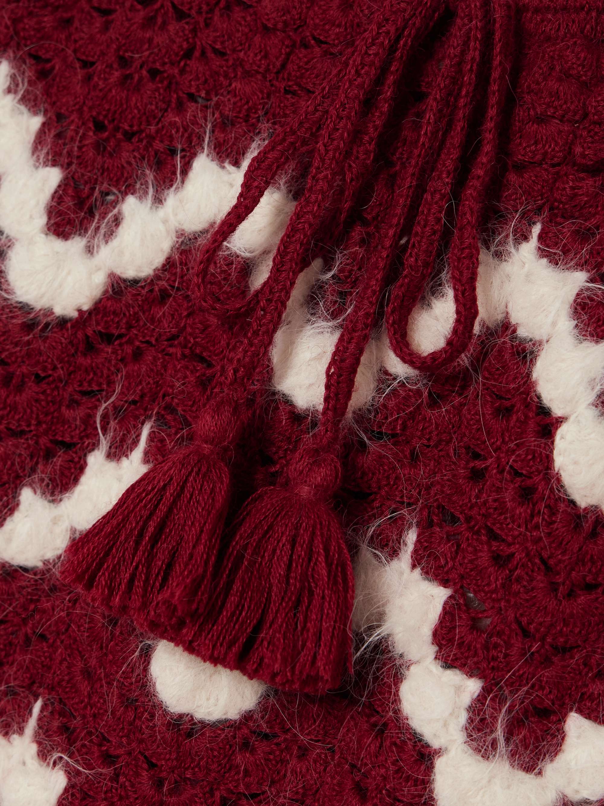 Safi scalloped crocheted alpaca midi skirt view