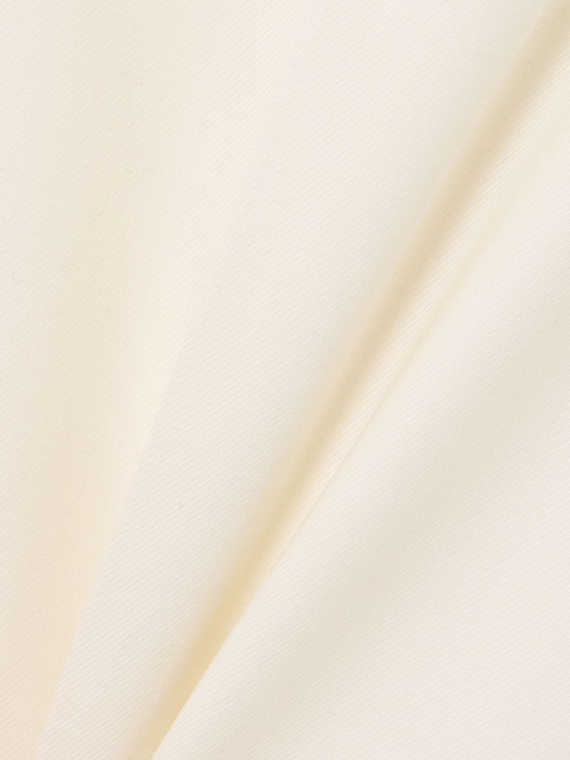 Wool-gabardine flared pants view