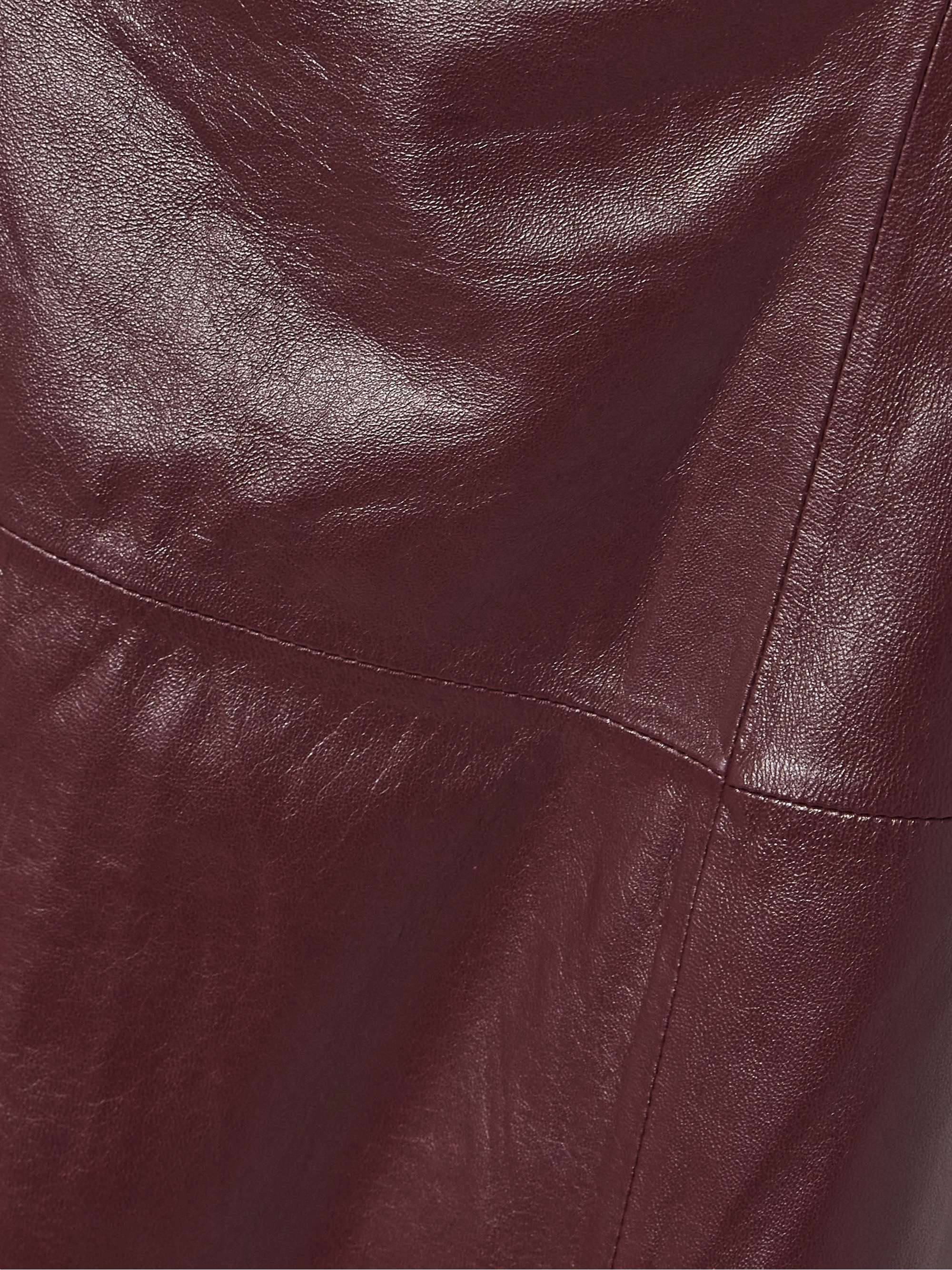 Open-back leather midi dress view