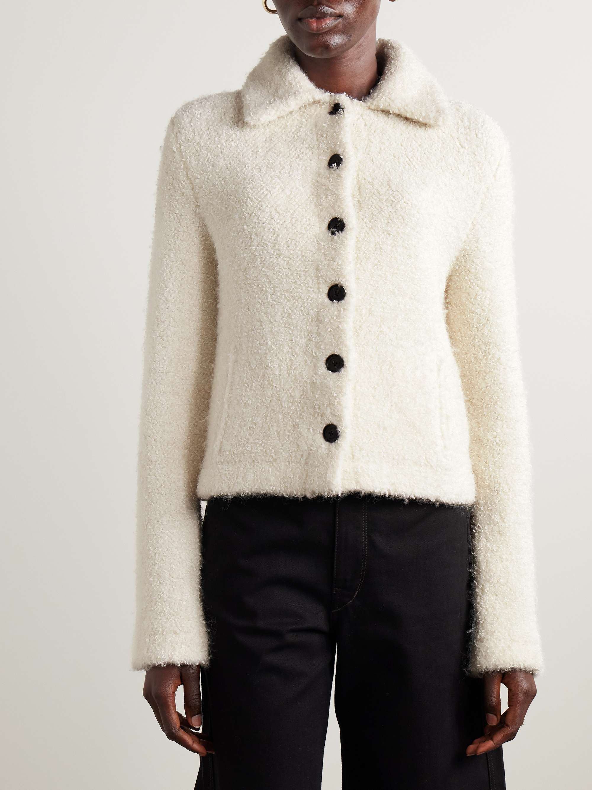 Sylvie bouclé-knit alpaca-blend jacket view