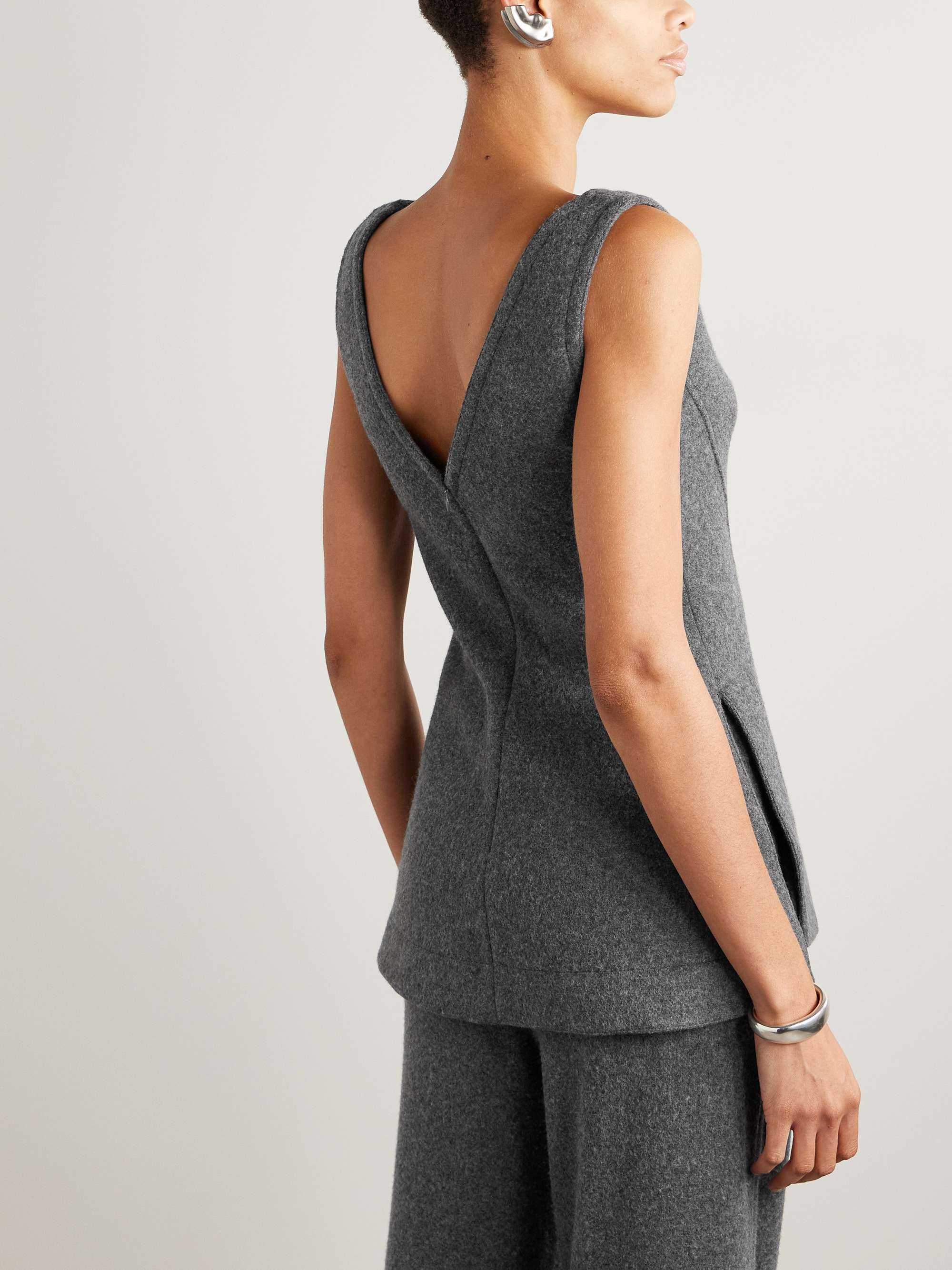 Winona paneled felt top view