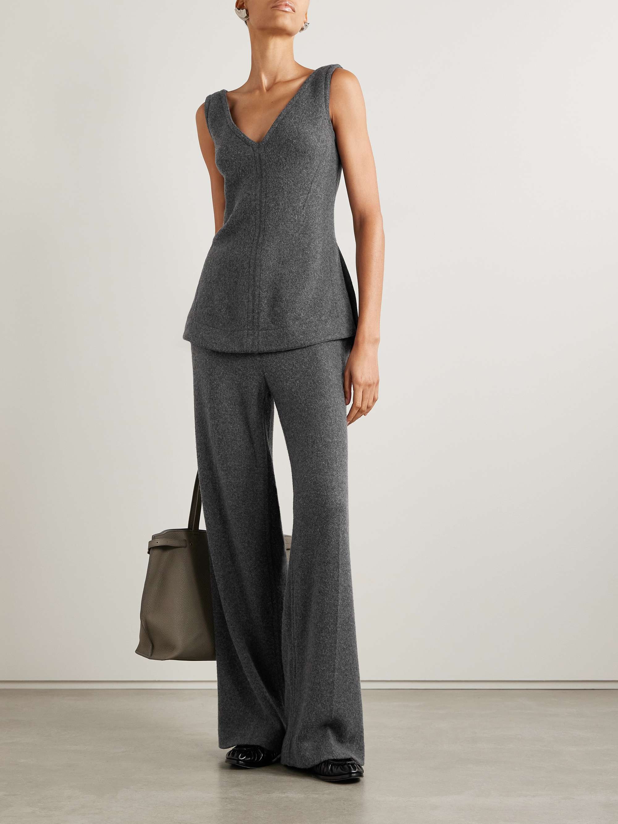 Winona paneled felt top view