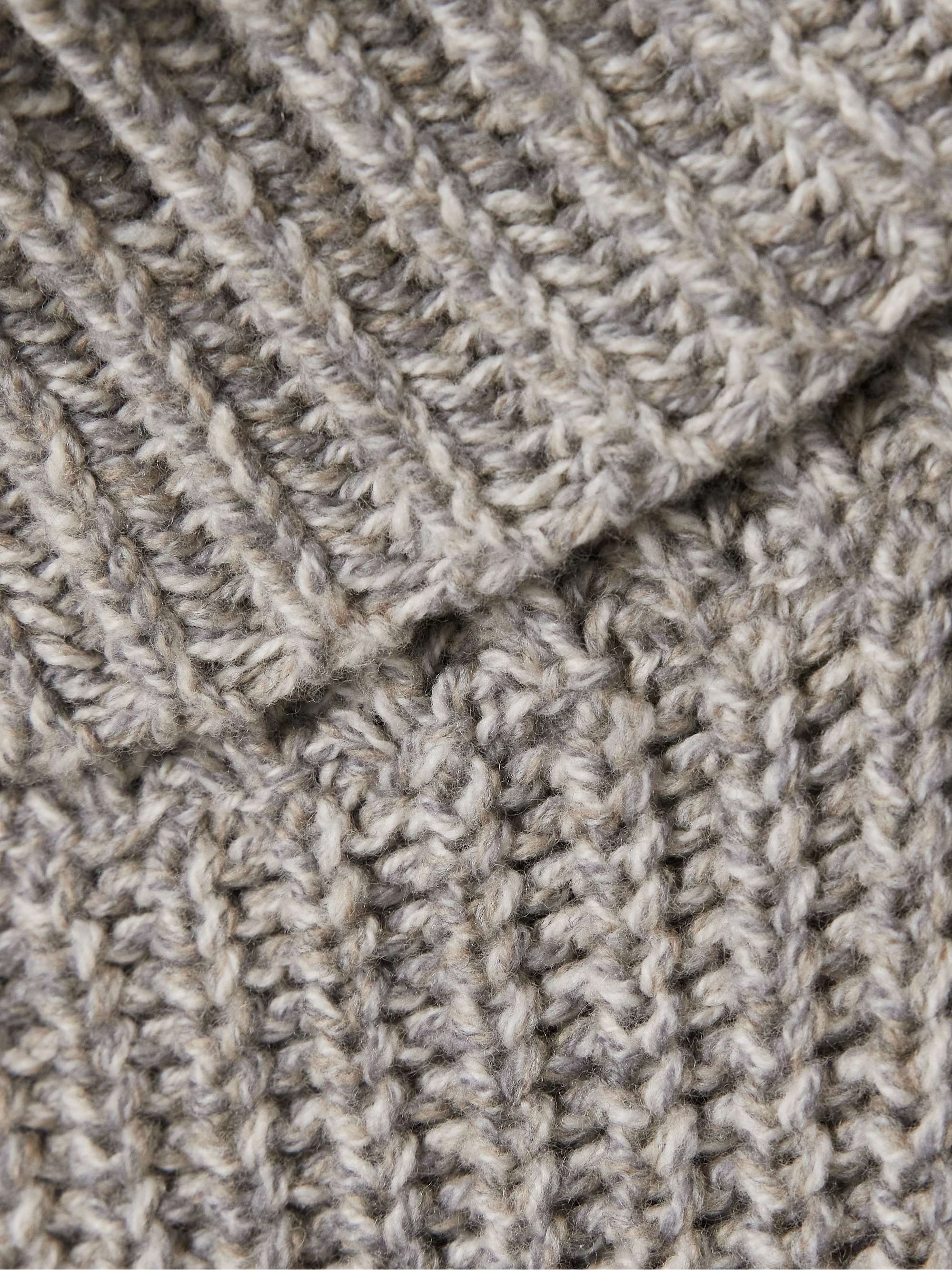 Ember tie-detailed ribbed wool turtleneck vest view