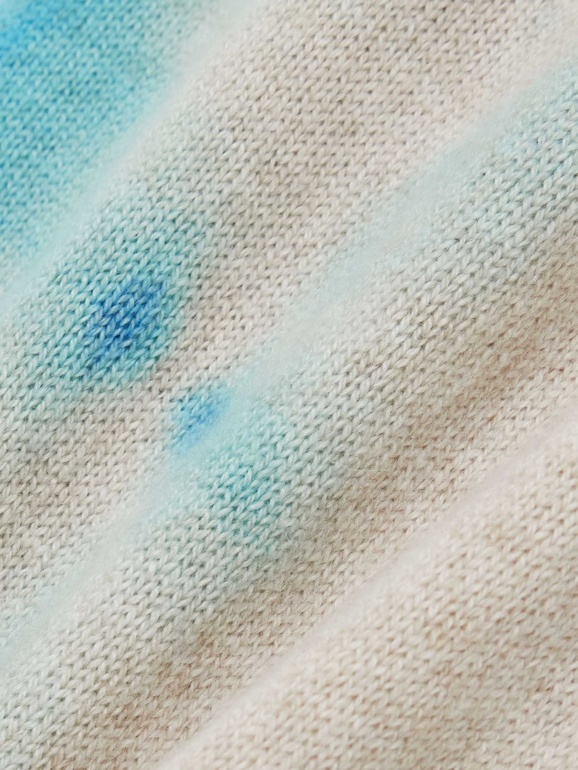 Rorschach tie-dyed cashmere straight-leg pants view