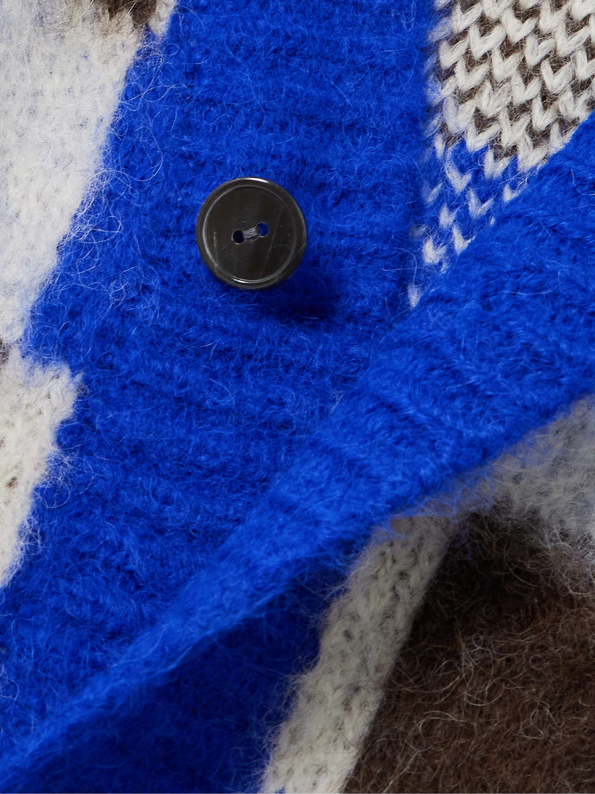Thistle gingham alpaca-blend cardigan view