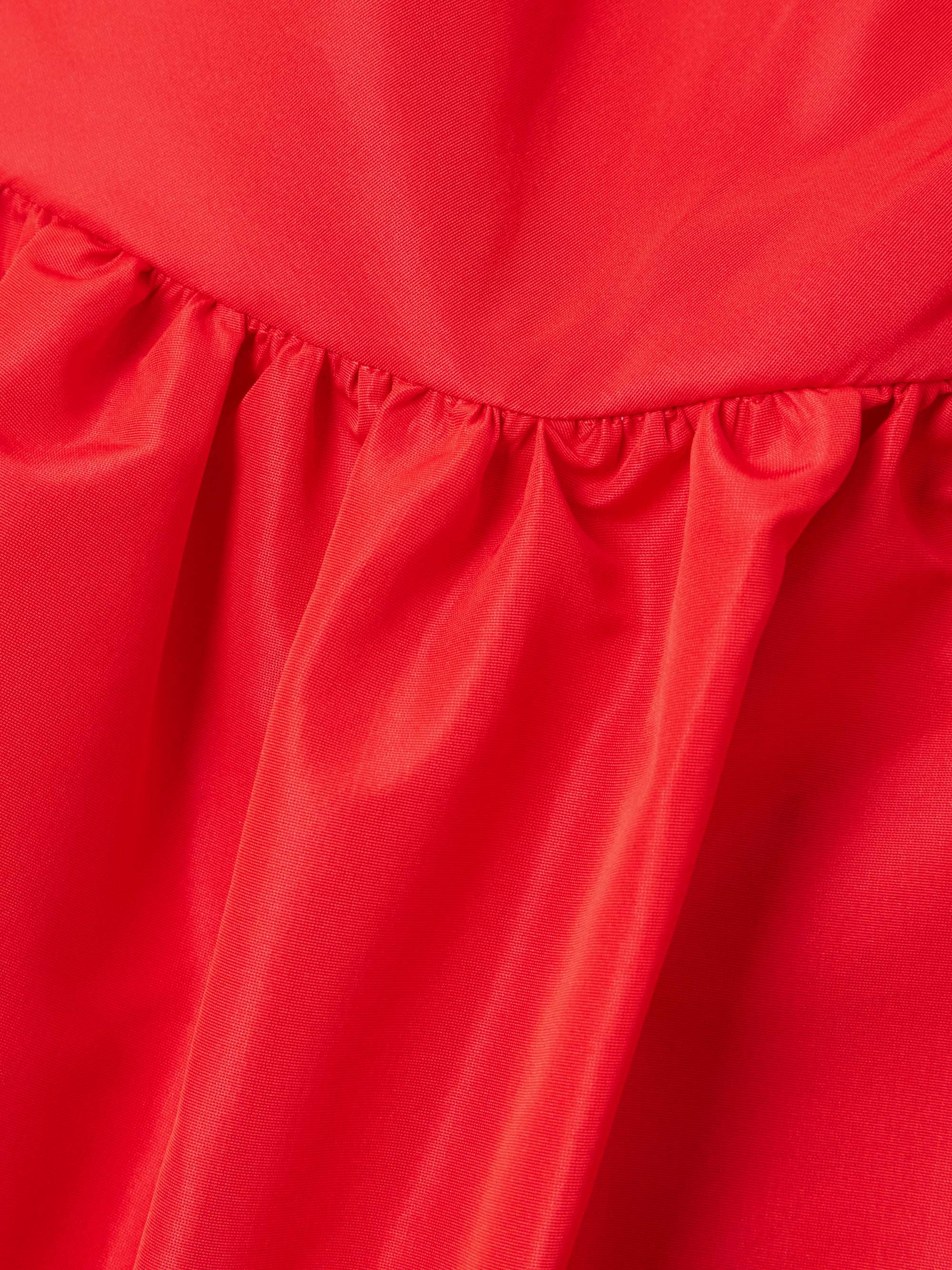 One-shoulder recycled-faille mini dress view