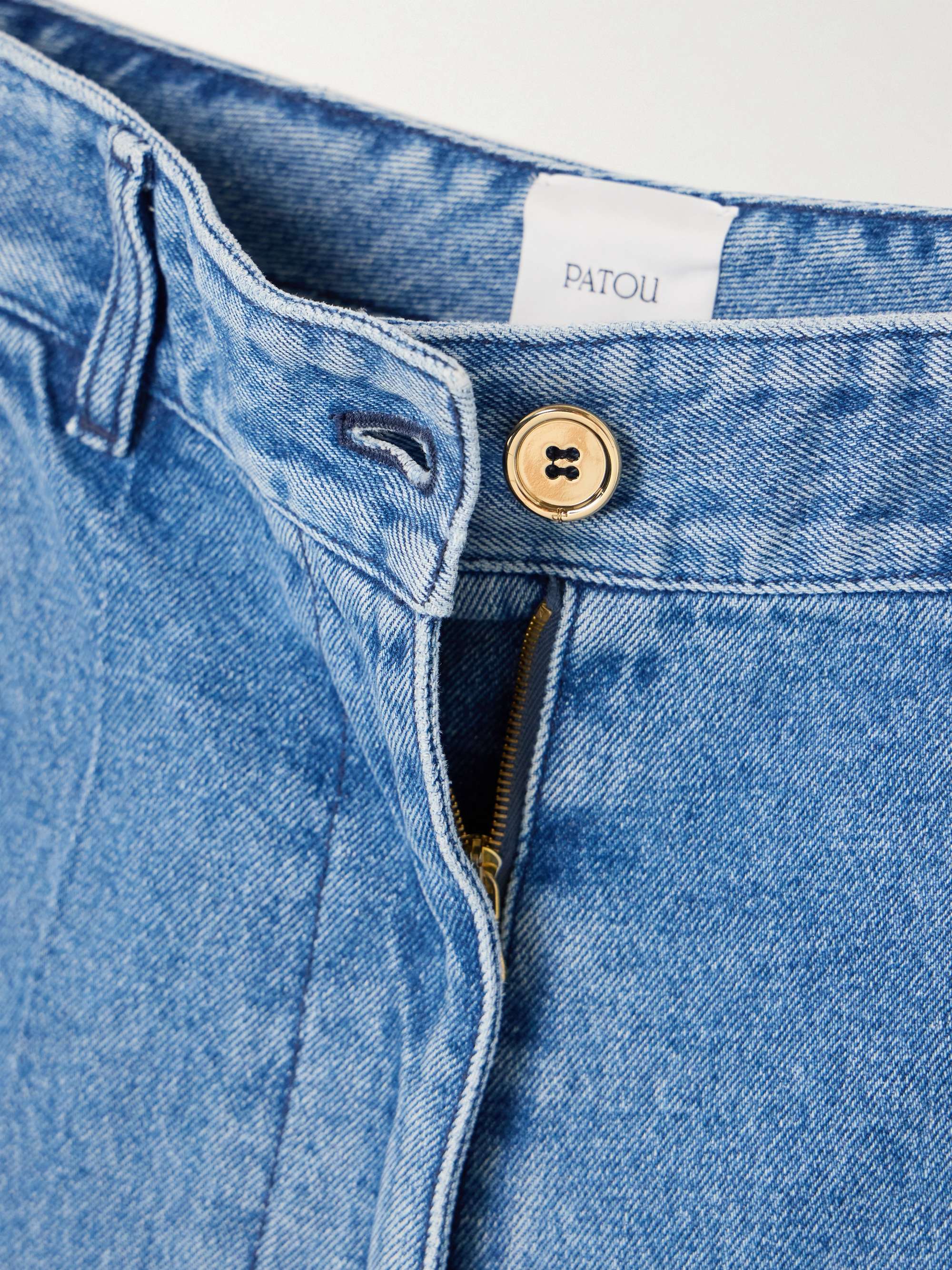 Iconic high-rise straight-leg jeans view