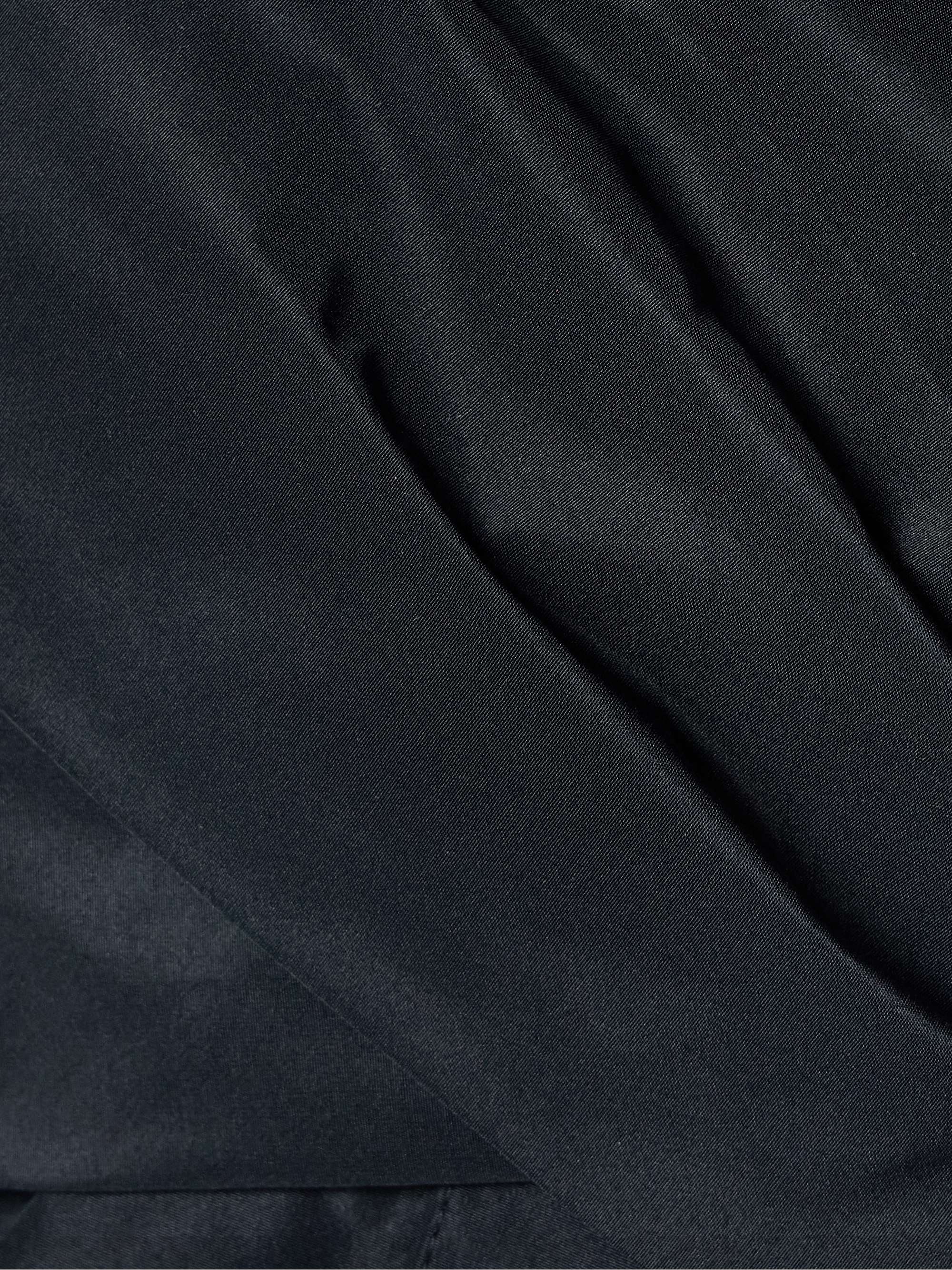 Off-the-shoulder wrap-effect sateen blouse view