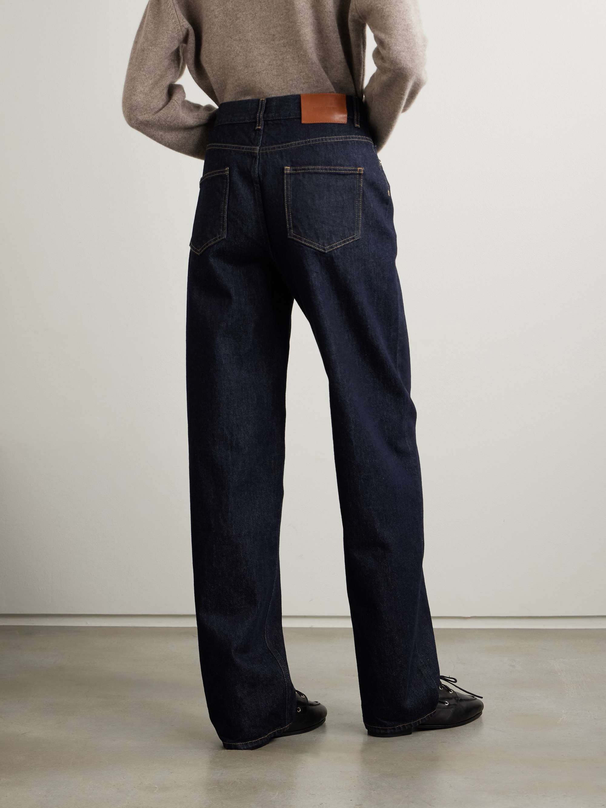 Samur high-rise straight-leg organic jeans view