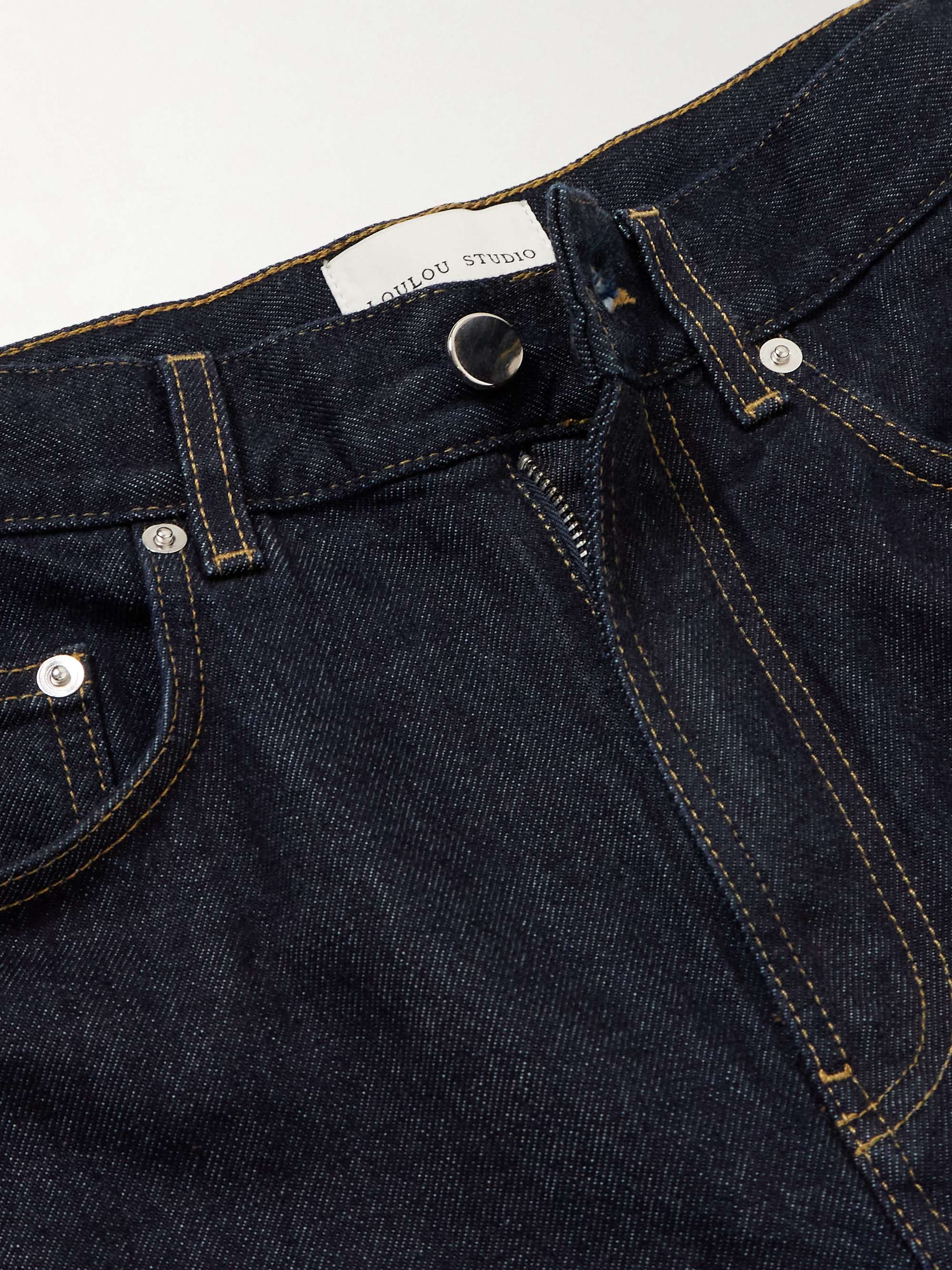 Samur high-rise straight-leg organic jeans view