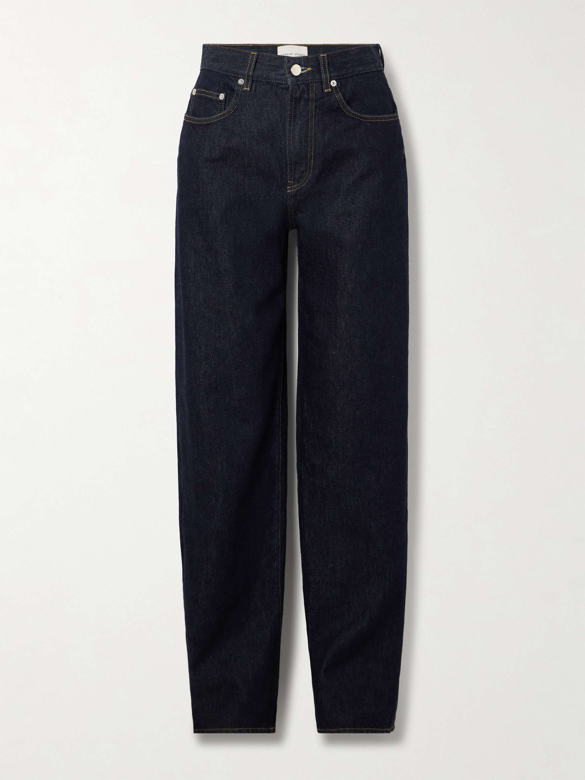 Samur high-rise straight-leg organic jeans view