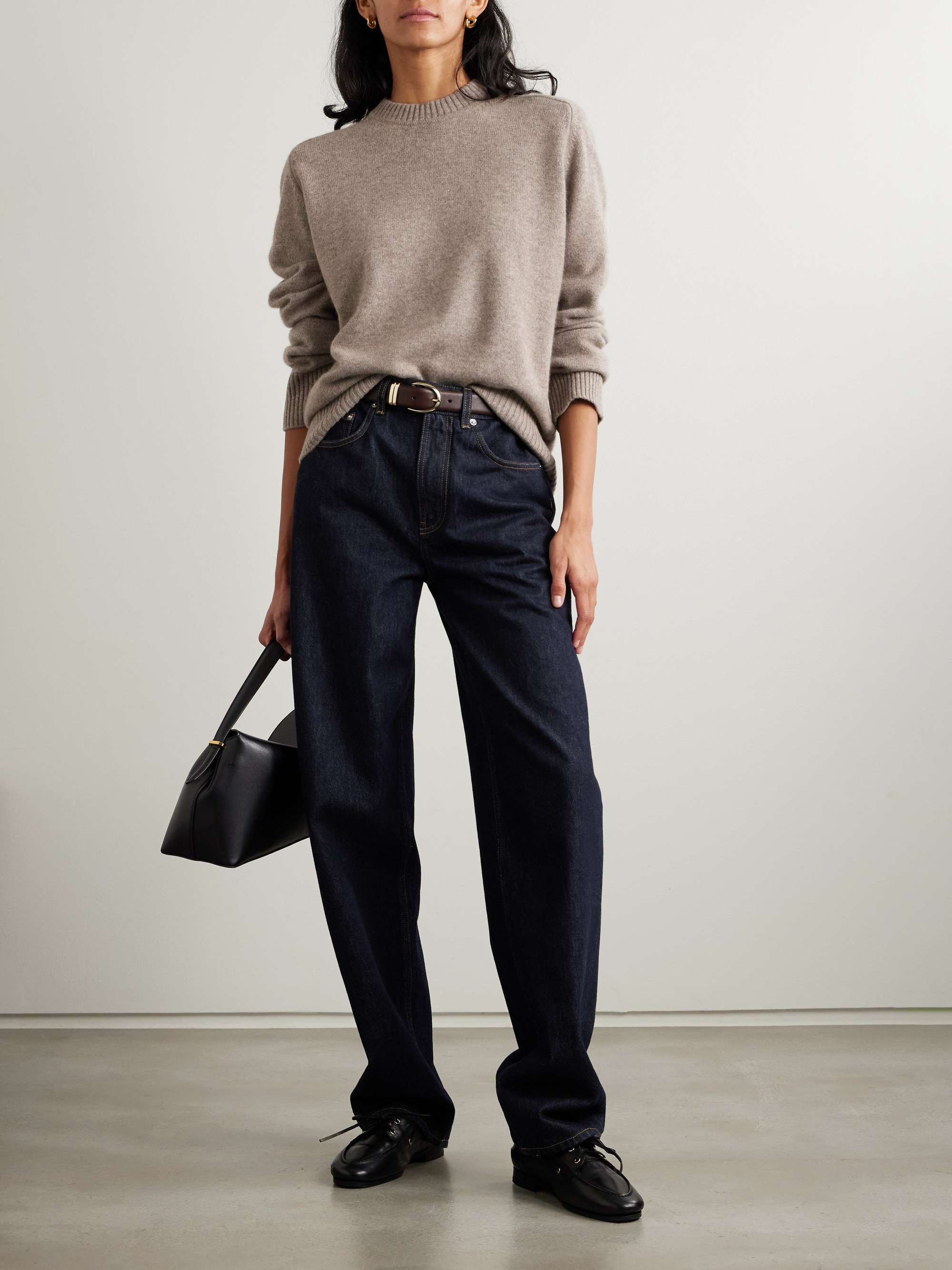 Samur high-rise straight-leg organic jeans view
