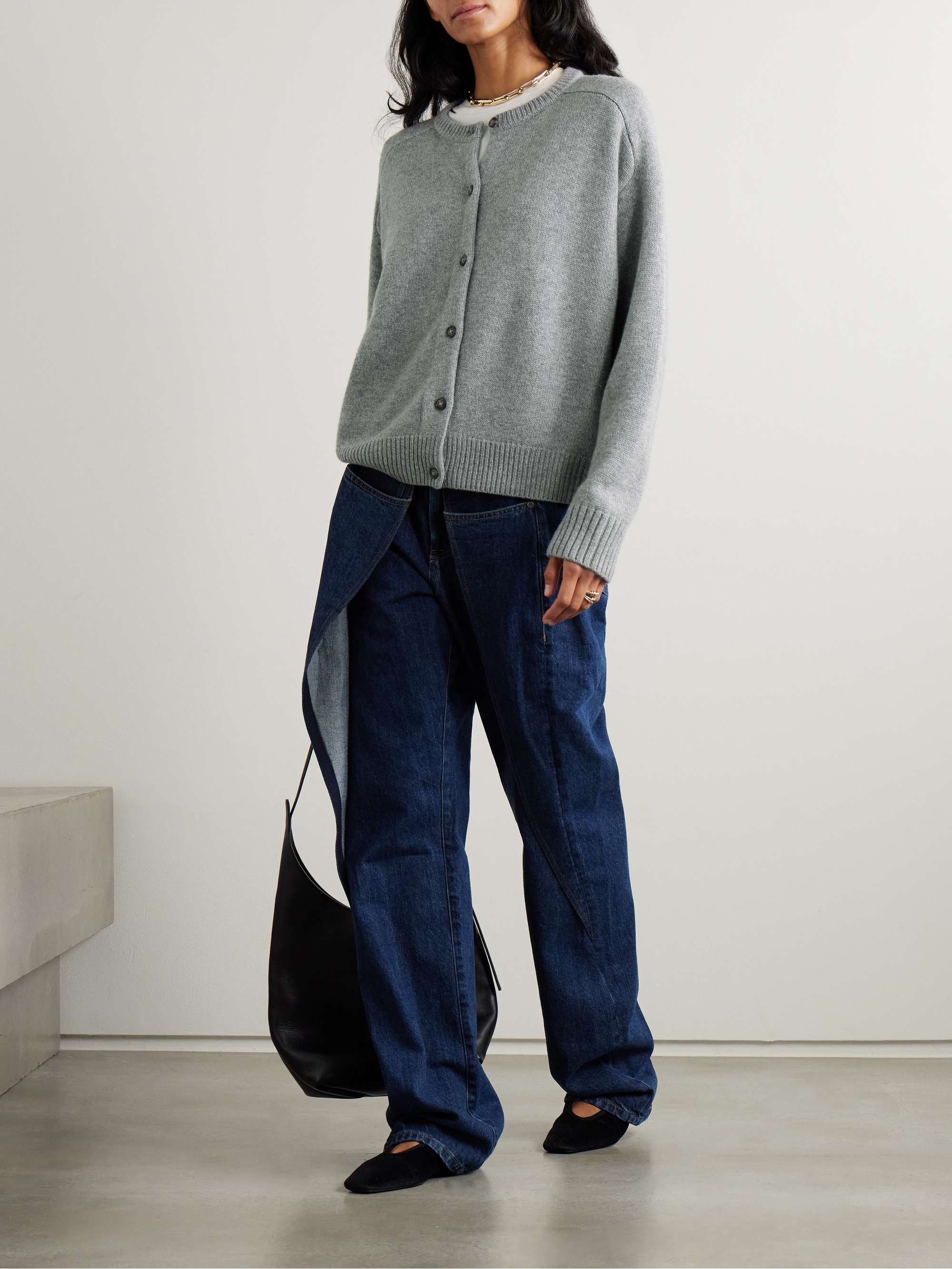 Aidar merino wool and cashmere-blend cardigan view