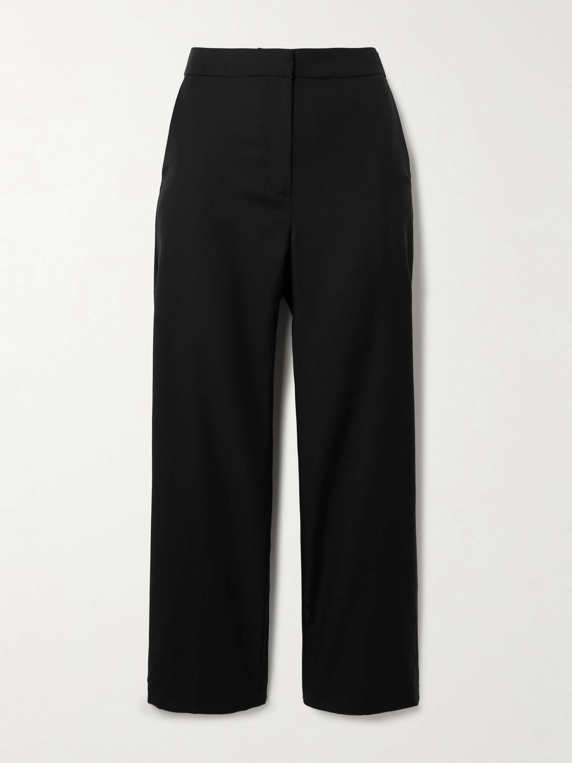 Sofe cropped wool-twill straight-leg pants view