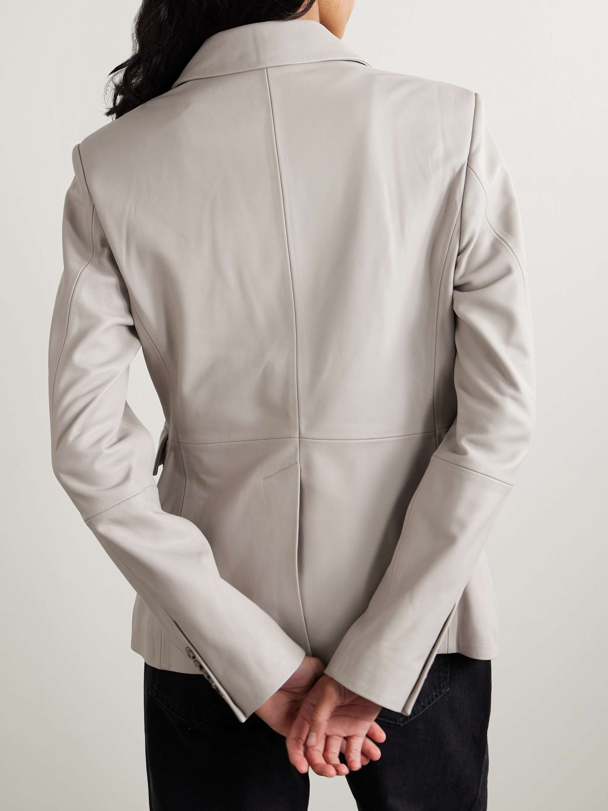 Aldo leather blazer view