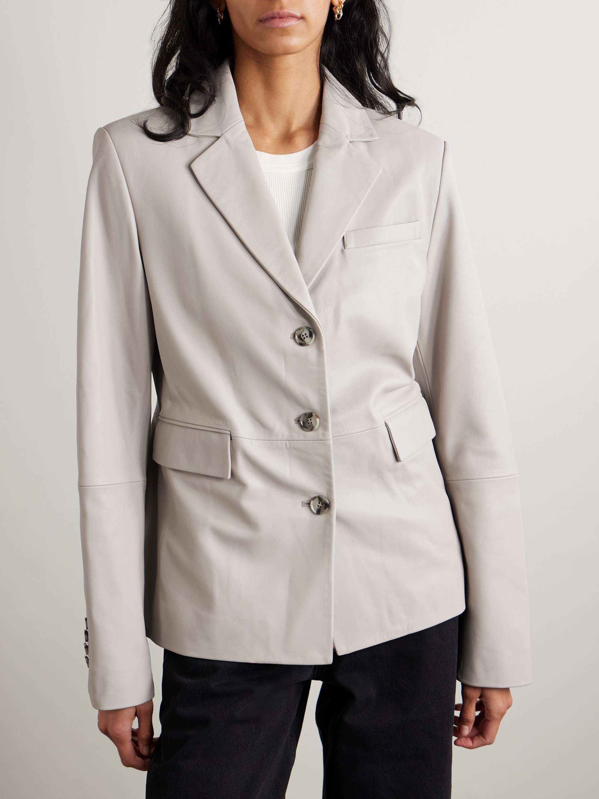 Aldo leather blazer view