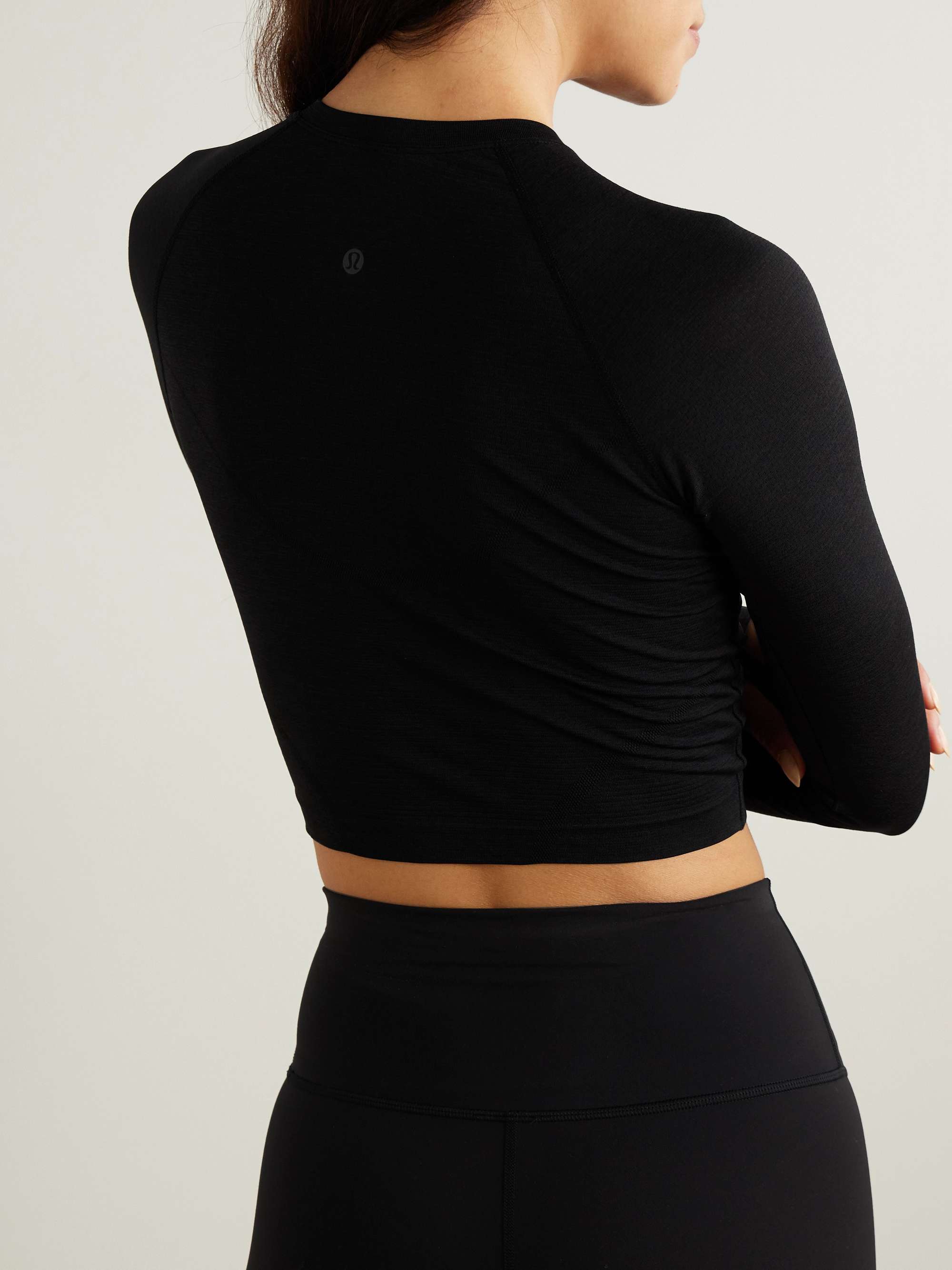 Swiftly Tech cropped stretch-jersey T-shirt view
