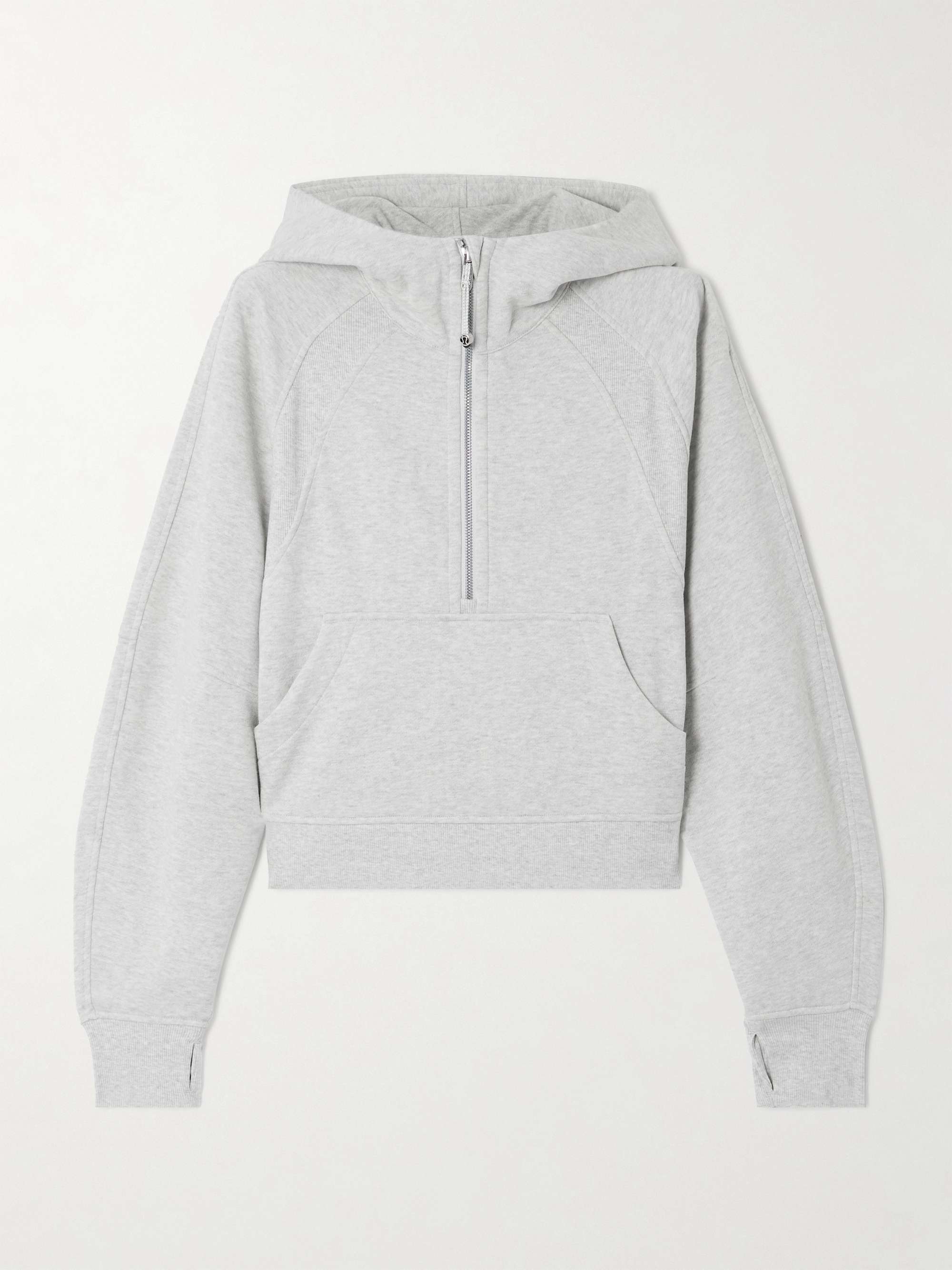 Scuba oversized cotton-blend jersey hoodie view
