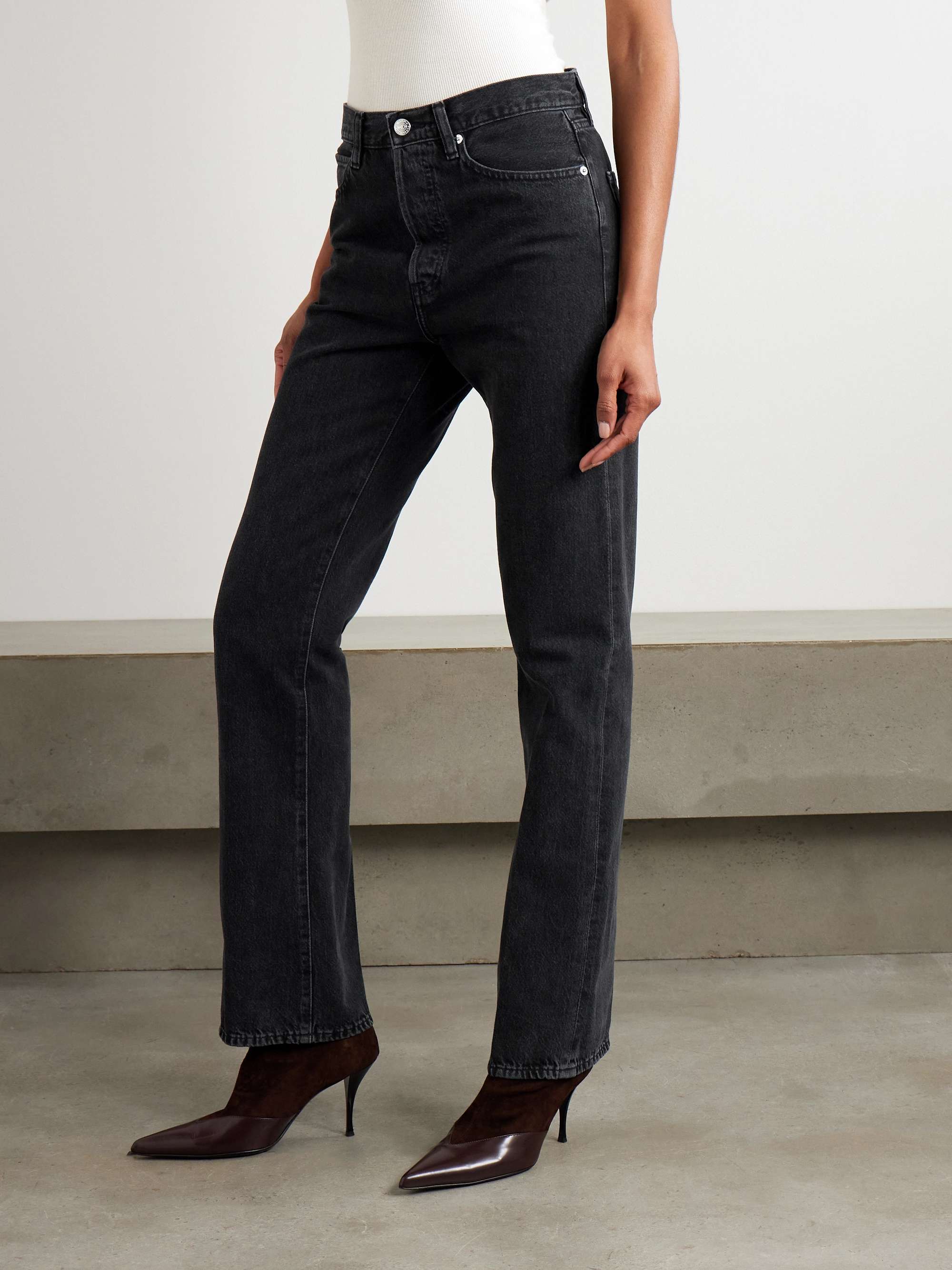 The Vertical high-rise bootcut jeans view