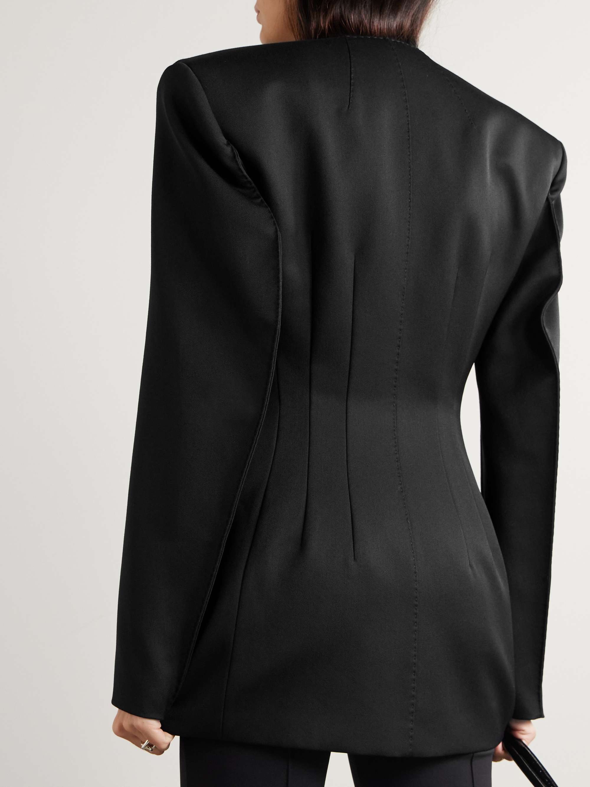 + RHW double-breasted twill mini dress view