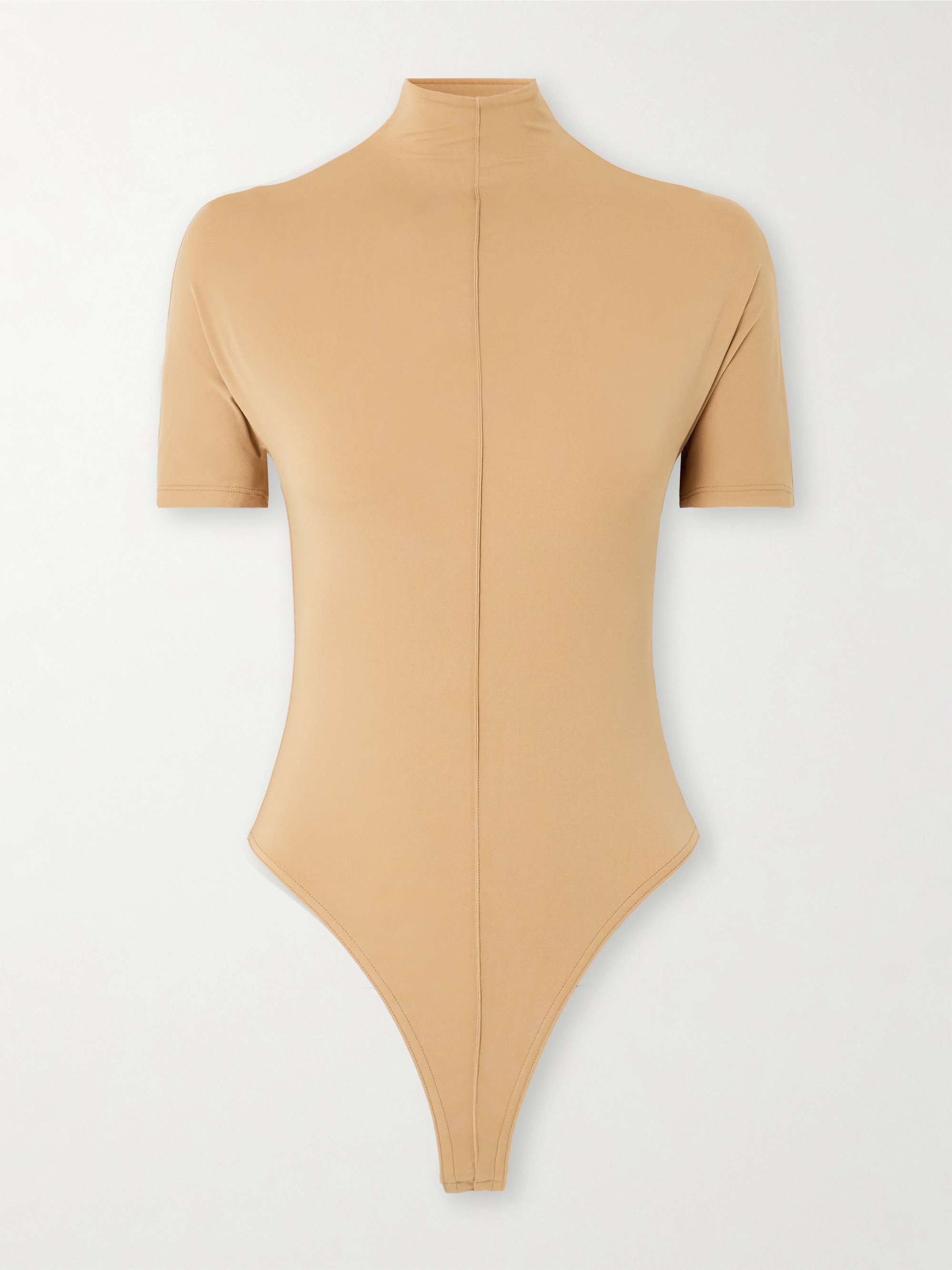 + RHW paneled stretch-jersey turtleneck bodysuit view