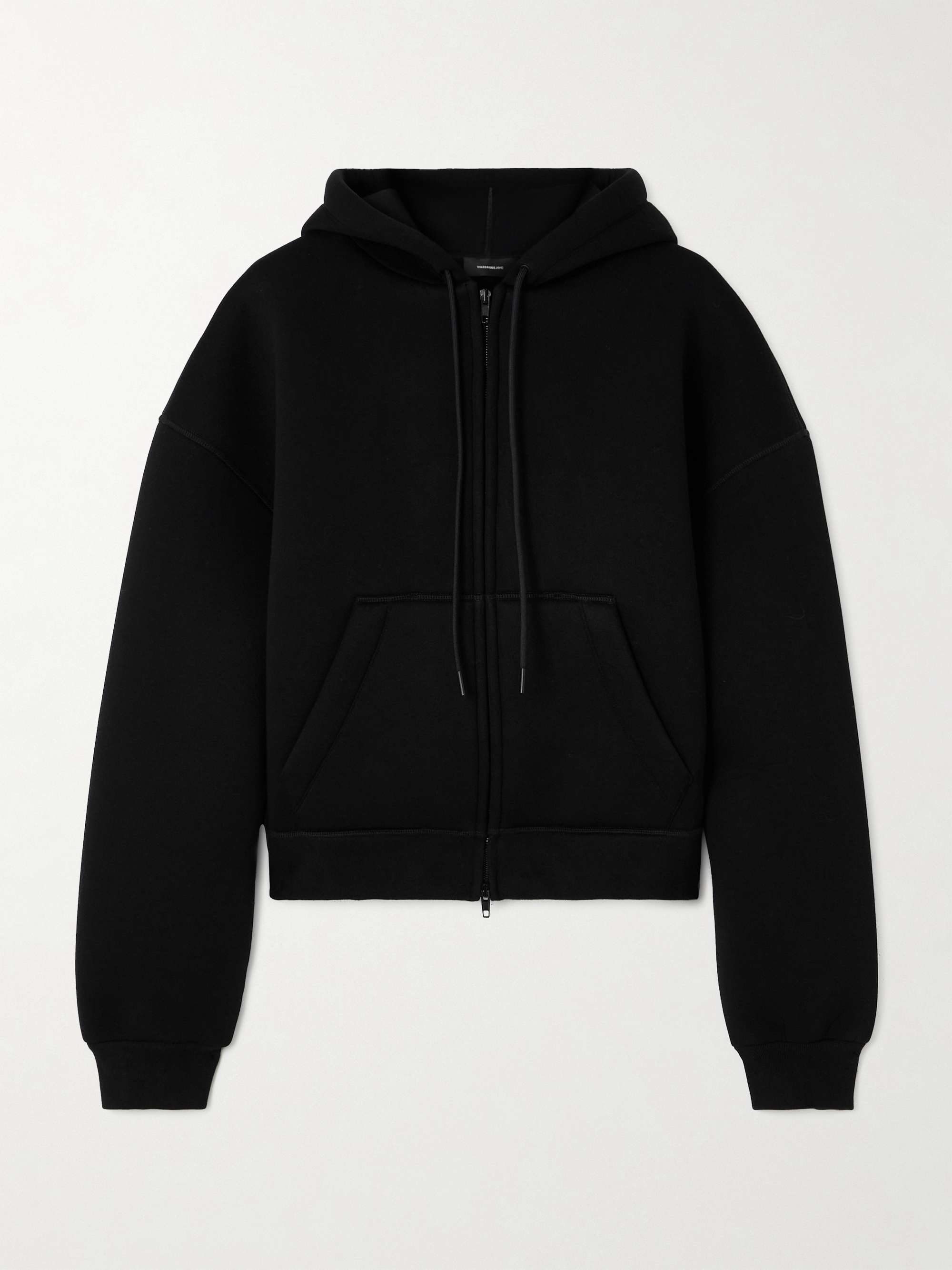 Oversized bonded cotton-jersey hoodie view