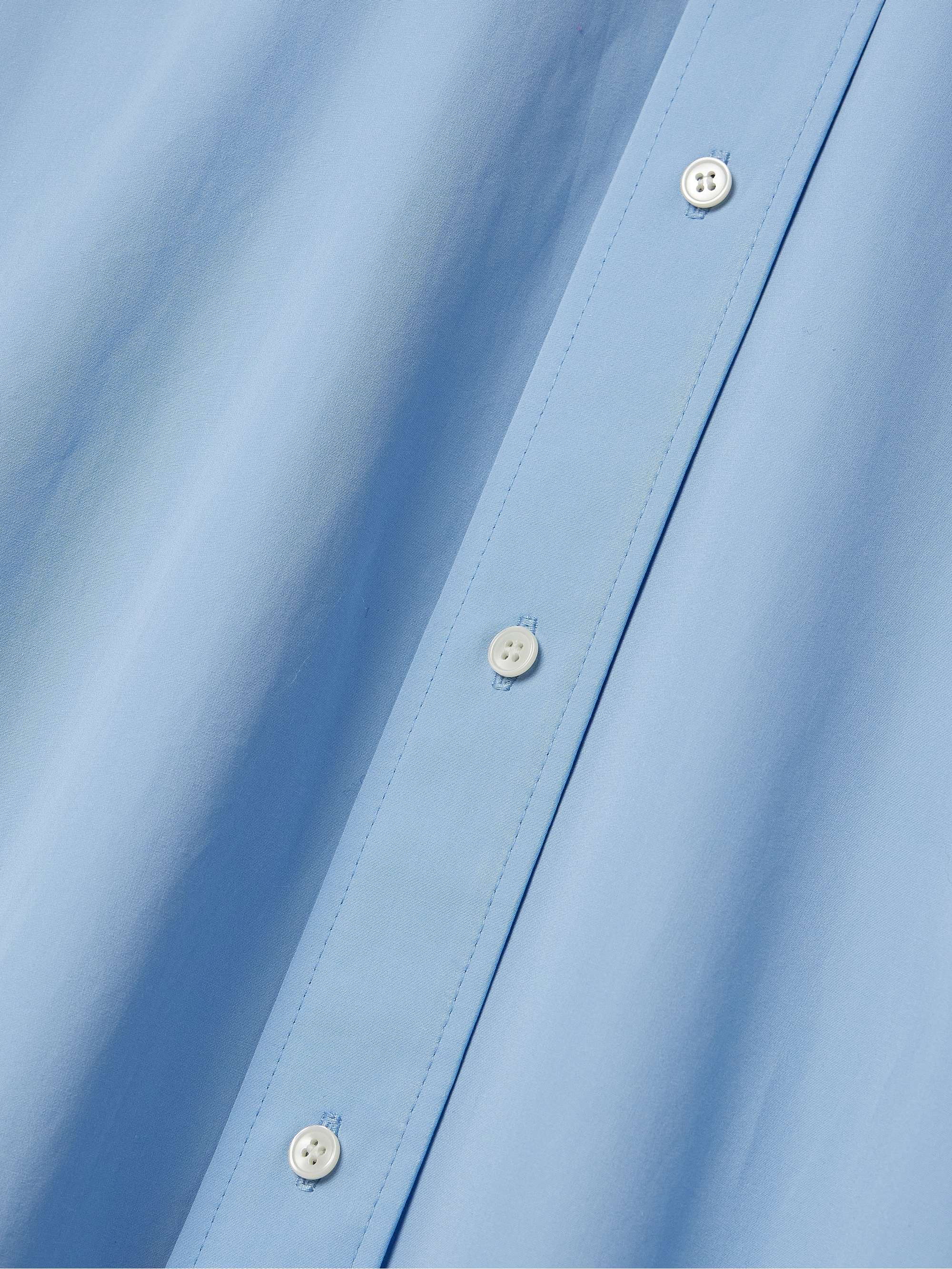 Oversized cotton-poplin mini shirt dress view