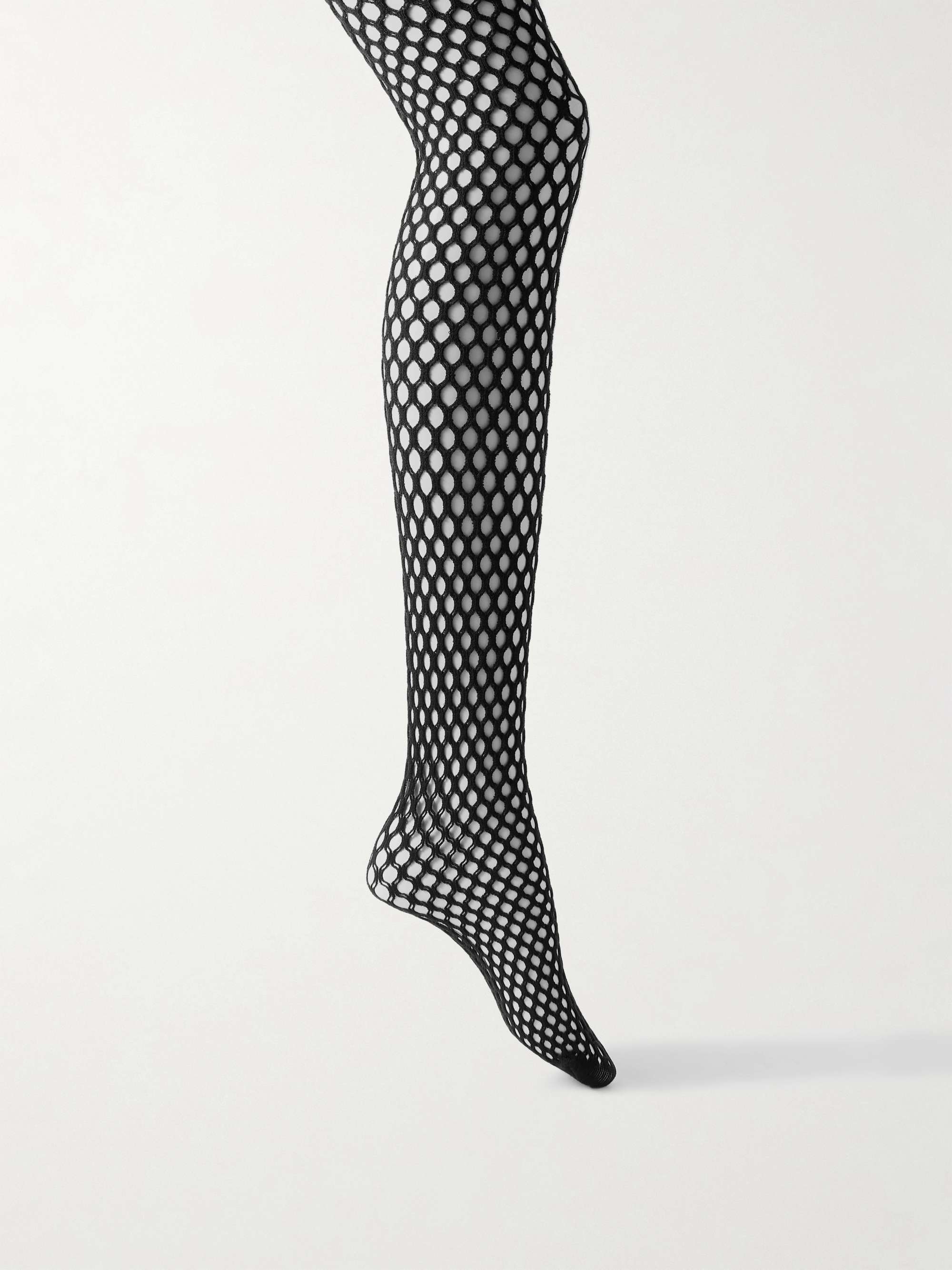 + RHW wool-blend fishnet tights view
