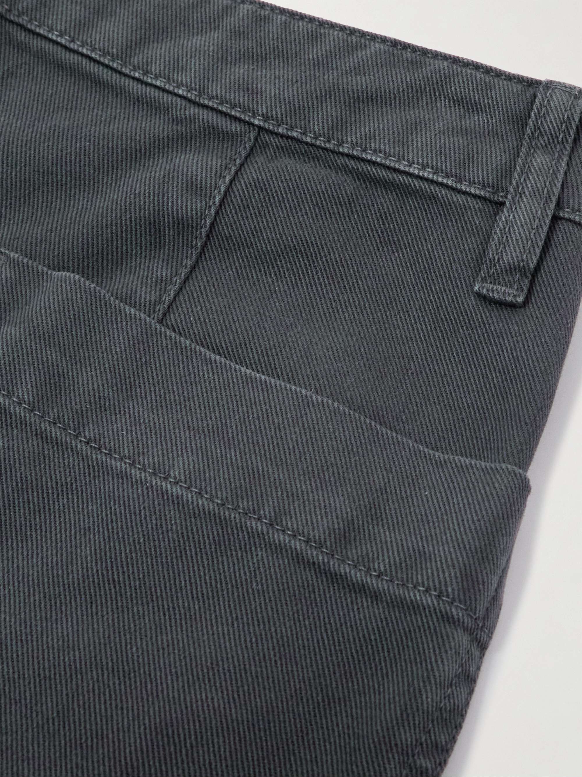Twisted cropped paneled high-rise straight-leg jeans view