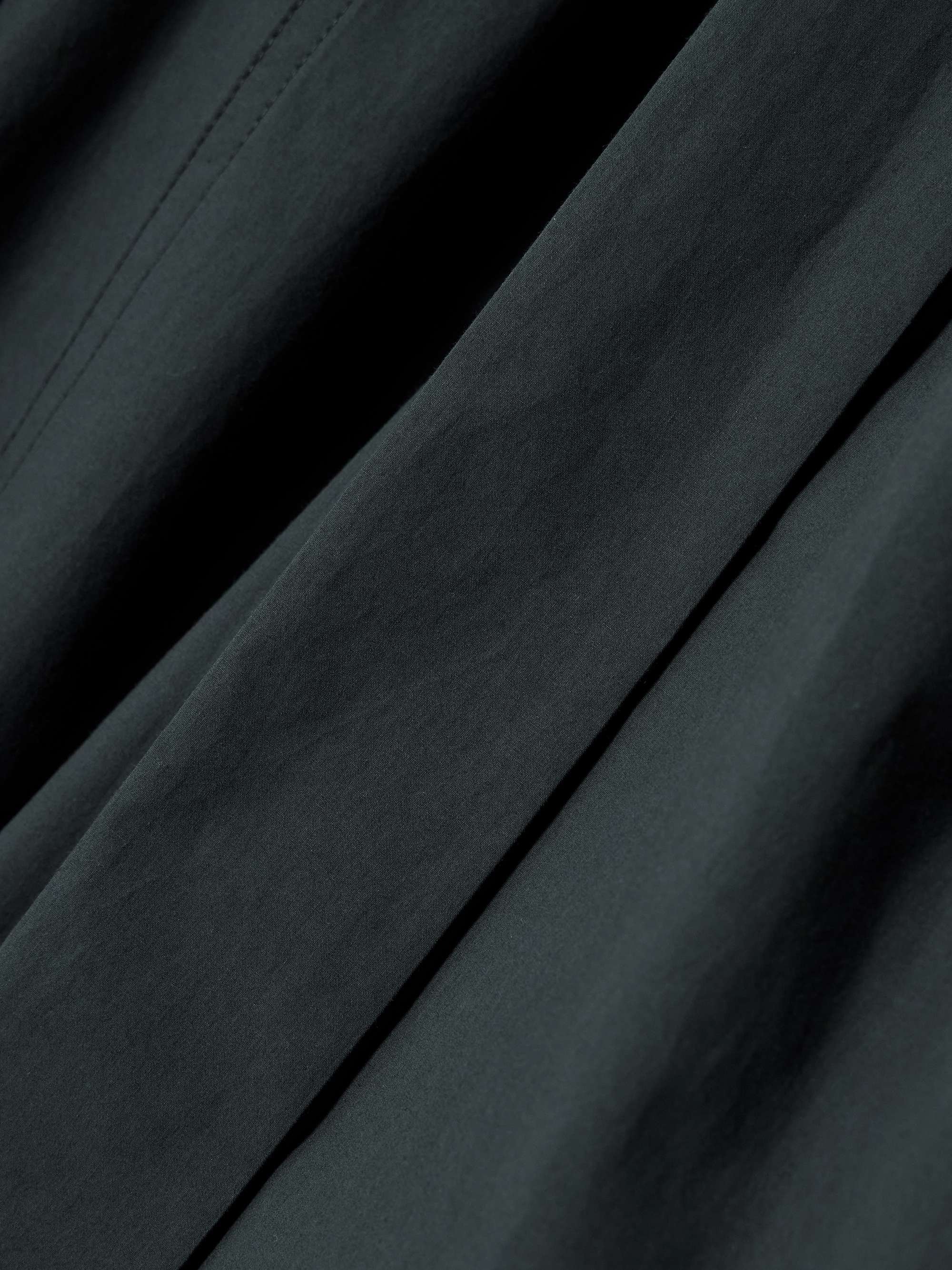 Ascot scarf-effect pleated washed cotton-poplin blouse view