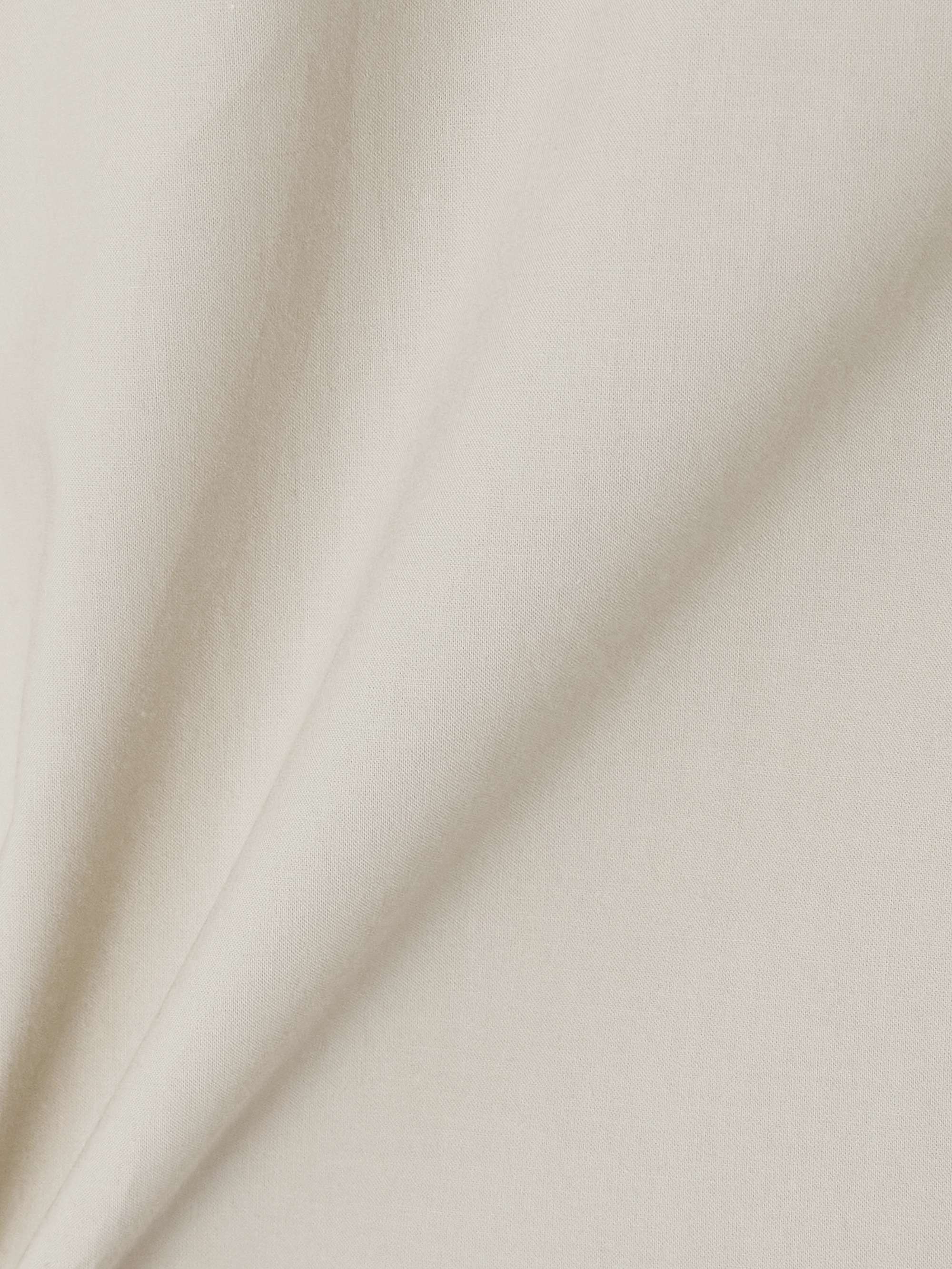 Double-breasted organic cotton-poplin trench coat view