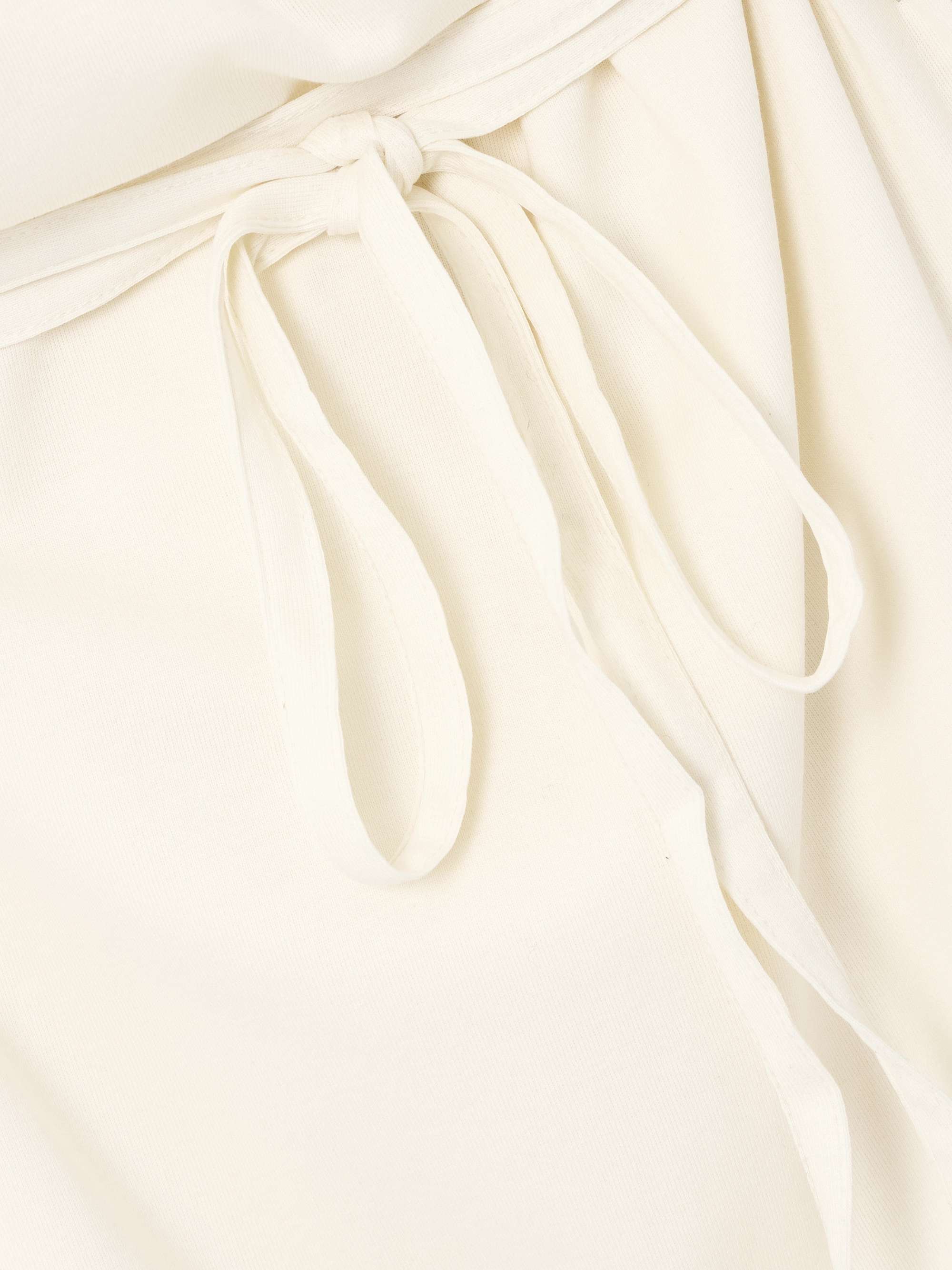 Belted cotton-jersey midi dress view