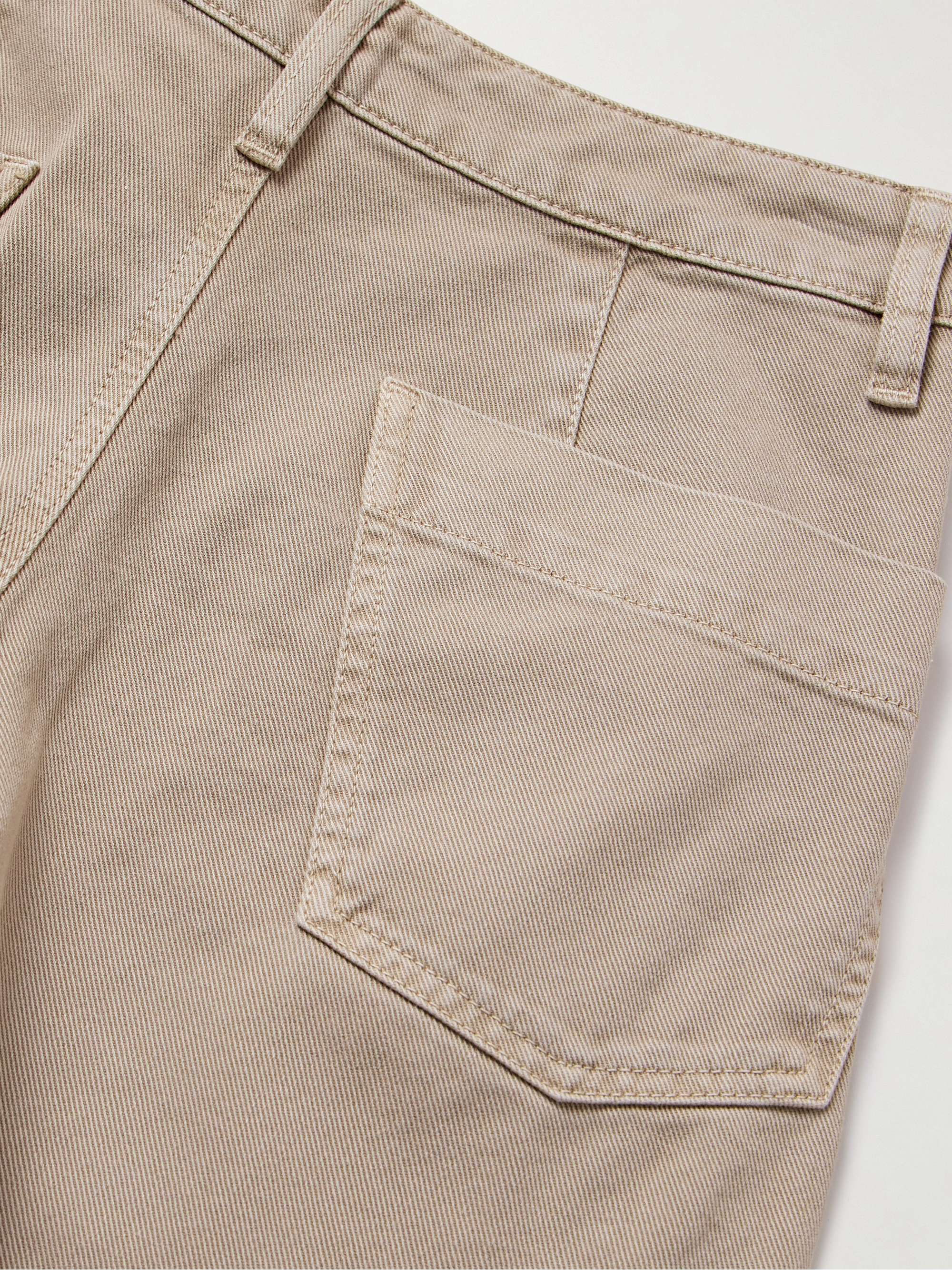 Twisted cropped high-rise straight-leg jeans view